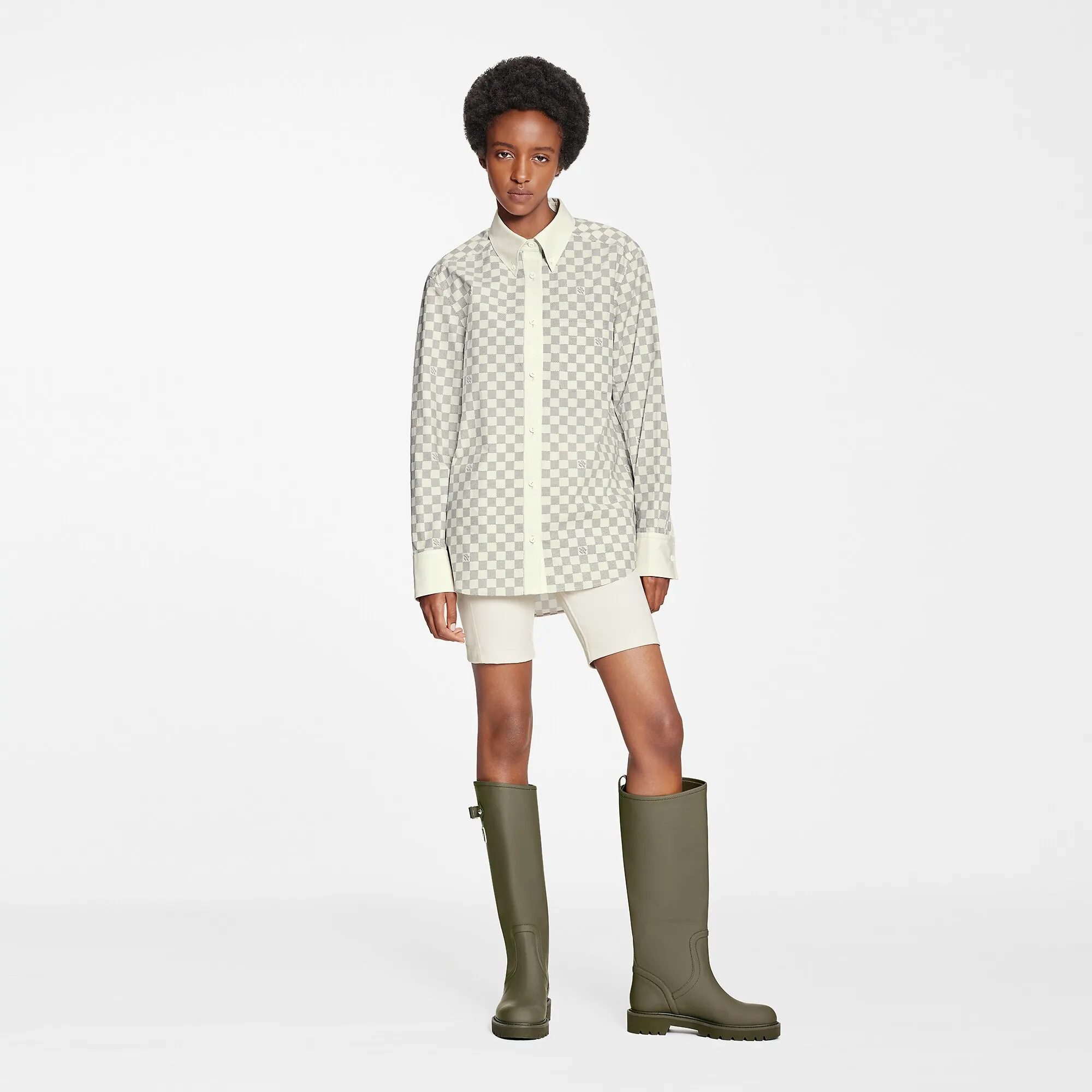 Louis Vuitton Damier Azur Shirt - Women - Ready-to-Wear 1A9NAT