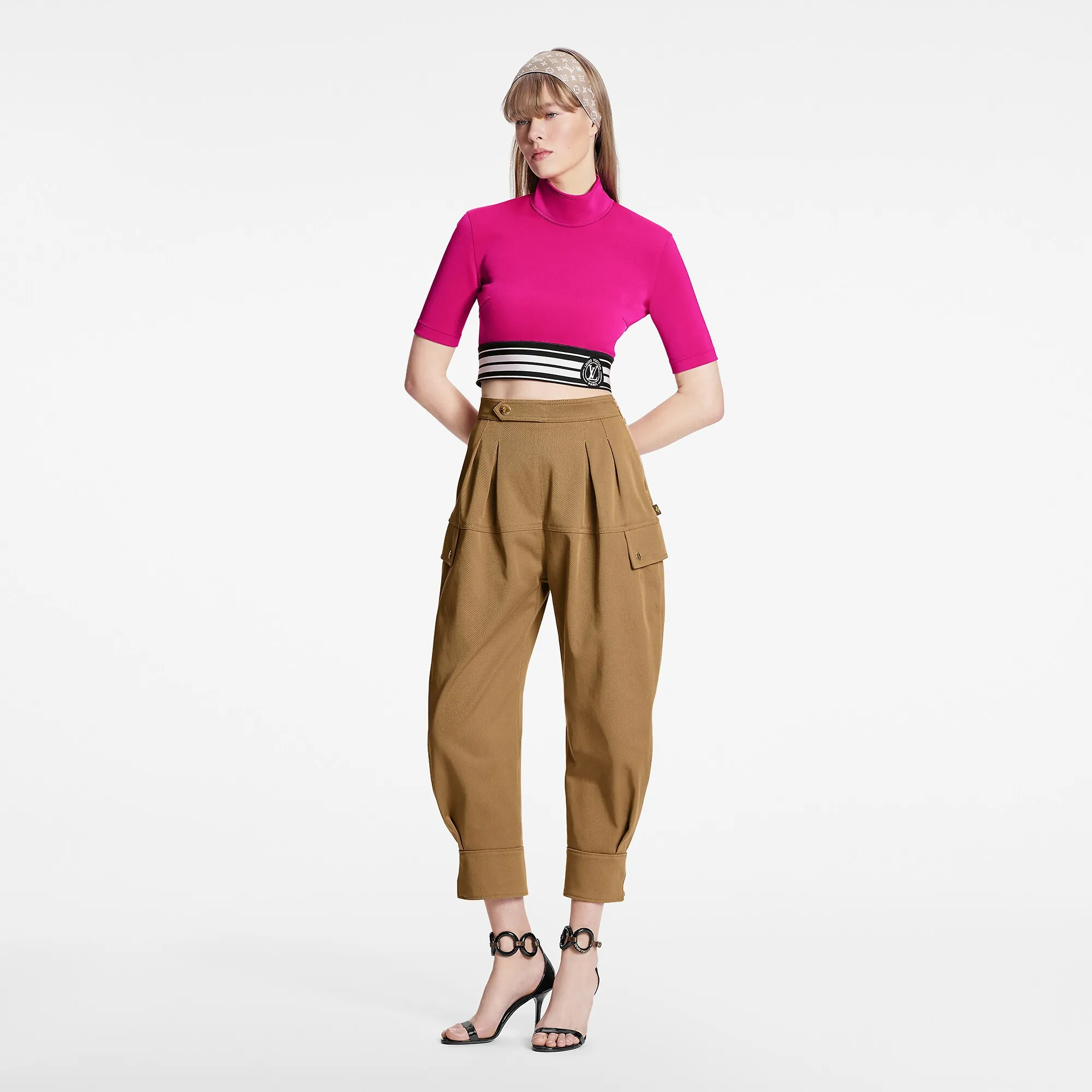 Louis Vuitton Open Back Crop Top - Women - Ready to Wear 1A9WA9 Hot Pink