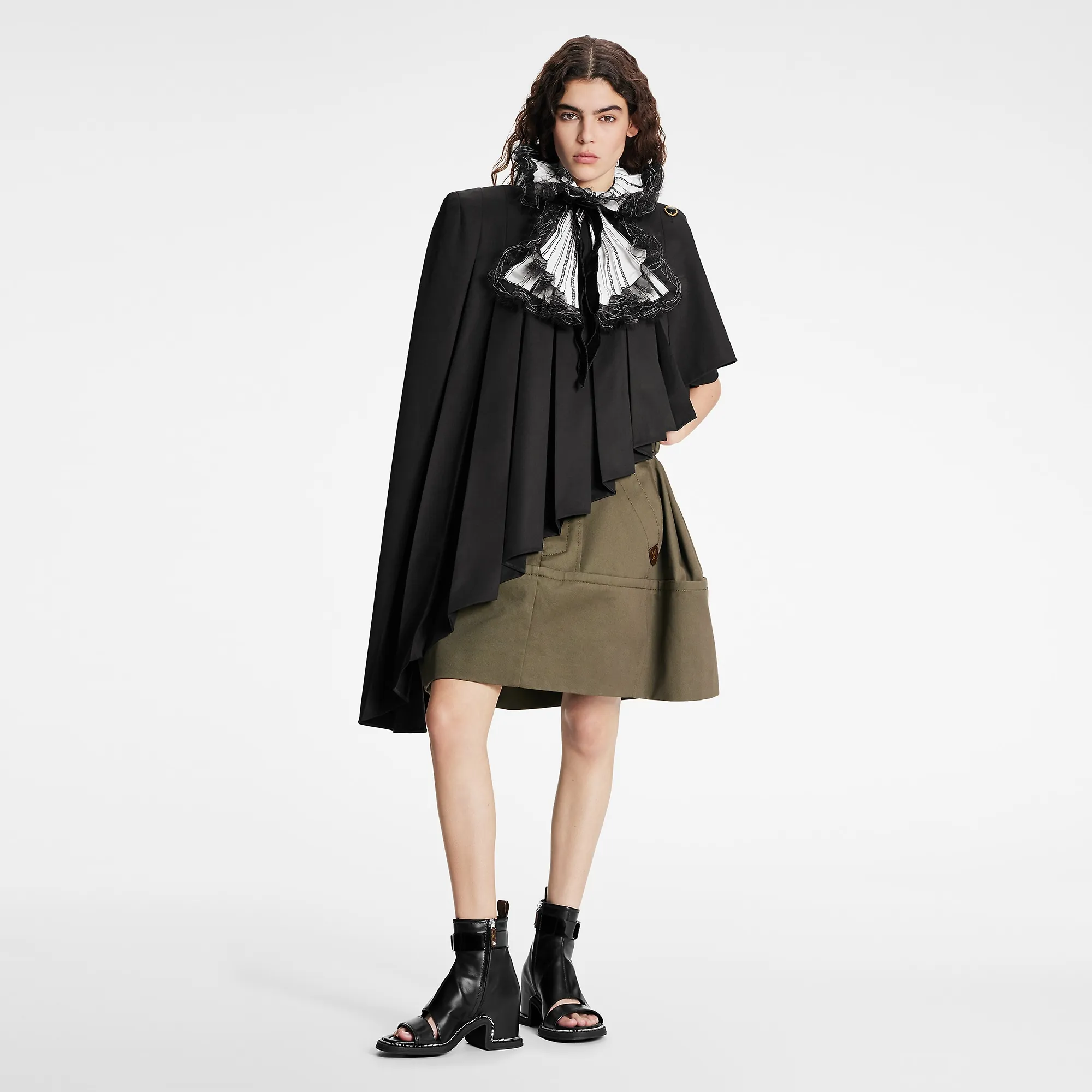 Louis Vuitton Asymmetrical Pleated Cape - Women - Ready-to-Wear 1A9WJJ