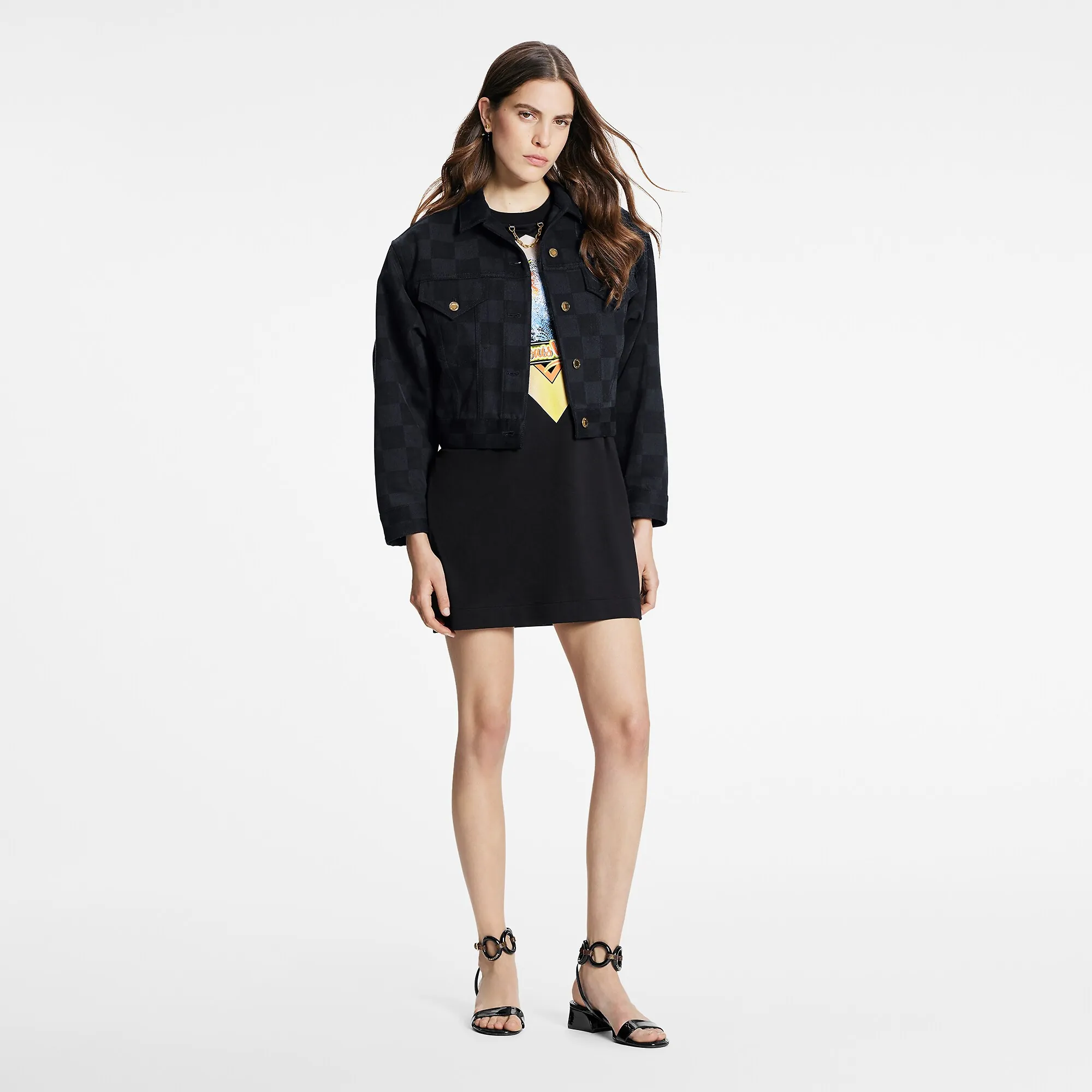 Louis Vuitton Damier Graphite Denim Jacket - Women - Ready-to-Wear 1A9WPX