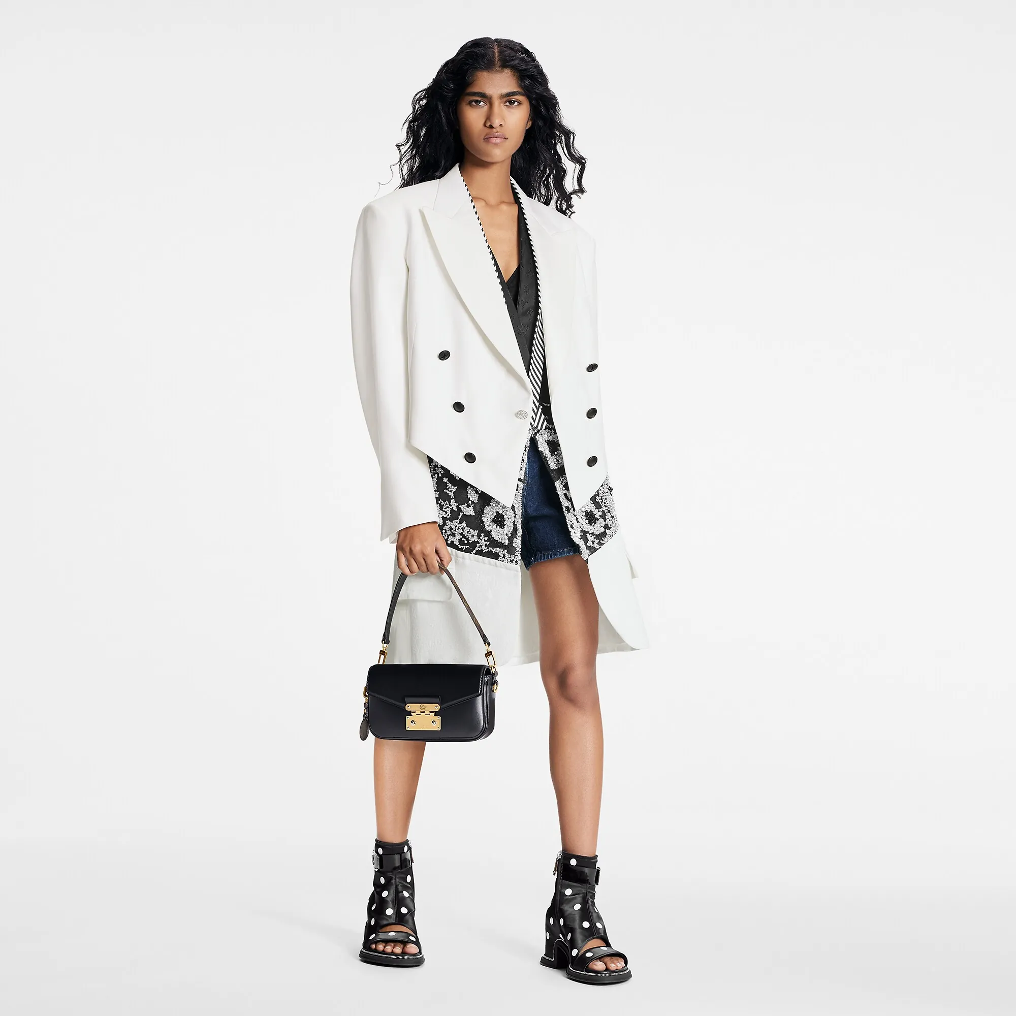 Louis Vuitton Loose Collar Satin Spencer Jacket - Women - Ready-to-Wear 1A9WR9