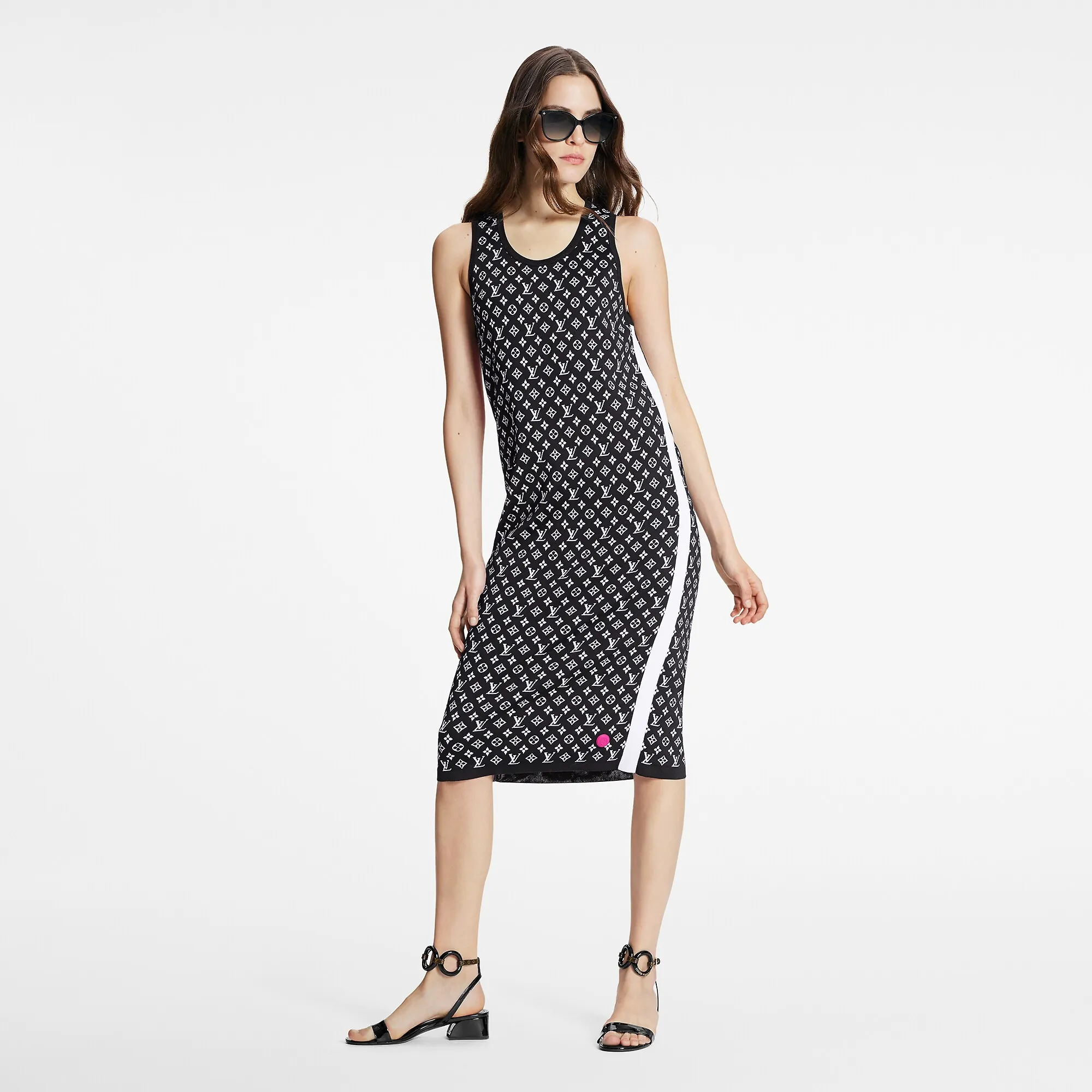 Louis Vuitton Fuchsia Accent Sporty Knit Dress - Women - Ready-to-Wear 1A9XQI