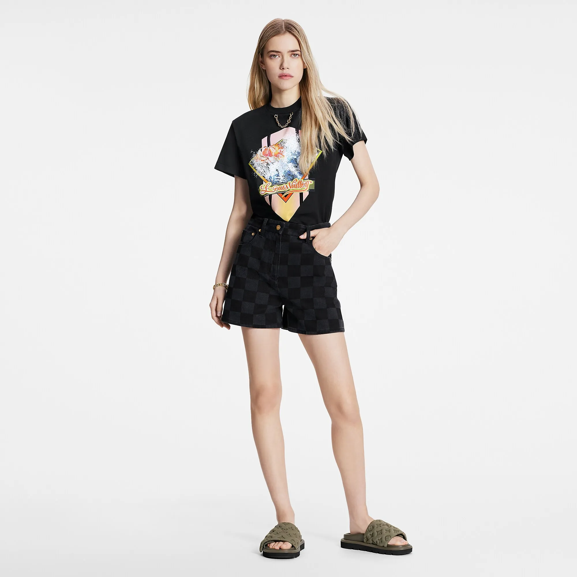 Louis Vuitton Tangerine Print T-Shirt - Women - Ready-to-Wear 1A9XQP