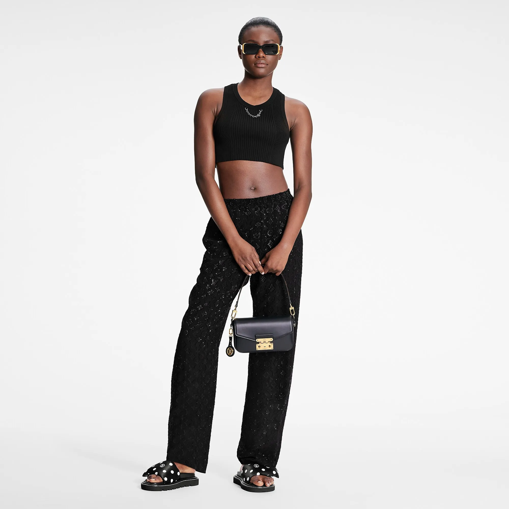 Louis Vuitton Monogram Sparkle Lounge Pants - Women - Ready-to-Wear 1A9XSQ