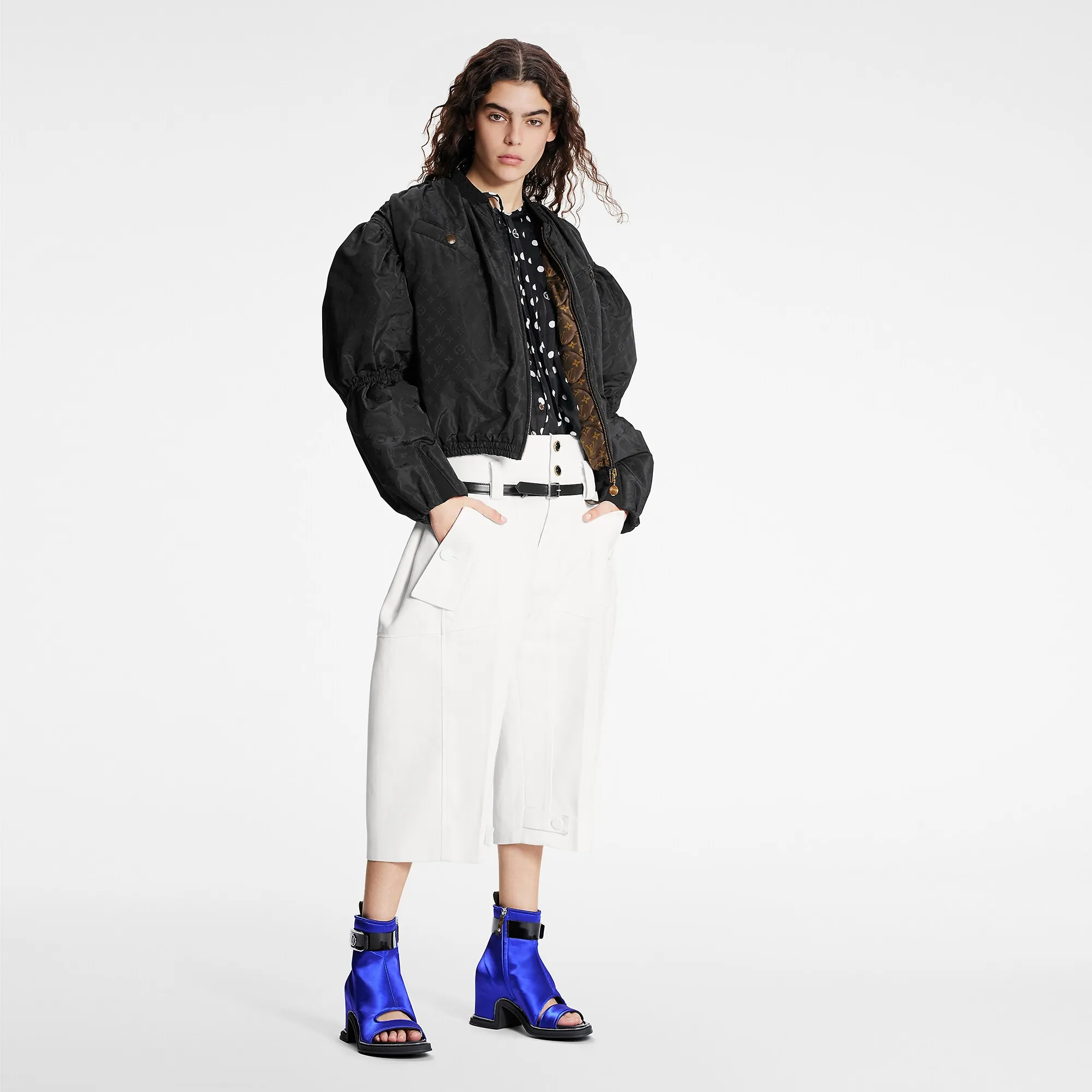 Louis Vuitton Bishop Sleeves Bomber Jacket - Women - Ready-to-Wear 1A9Z1Y