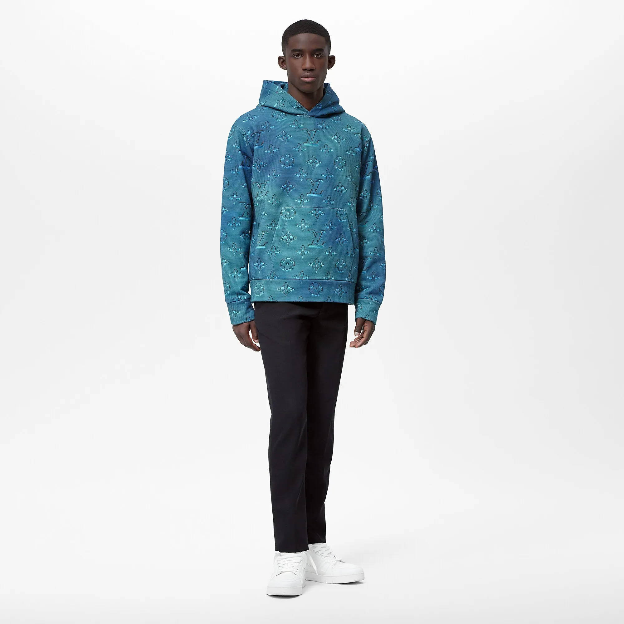 Louis Vuitton Printed Allover Hoodie - Men - Ready-to-Wear 1AA4IN