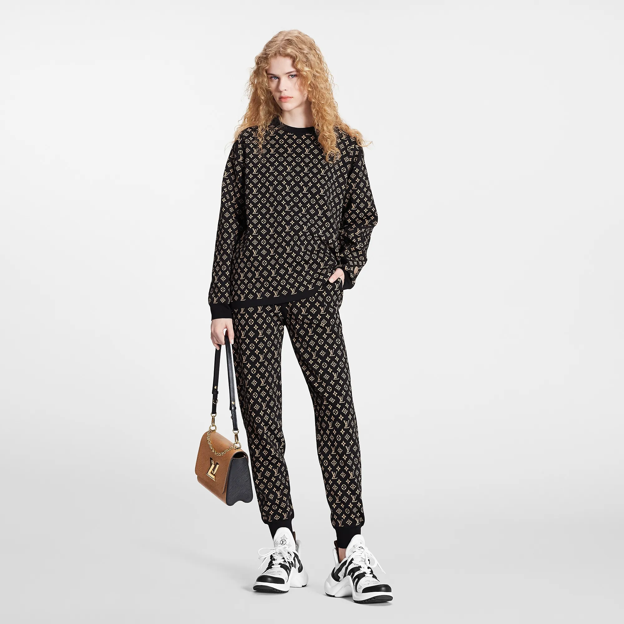 Louis Vuitton Monogram Jacquard Jogging Pants - Women - Ready-to-Wear 1AAG8D