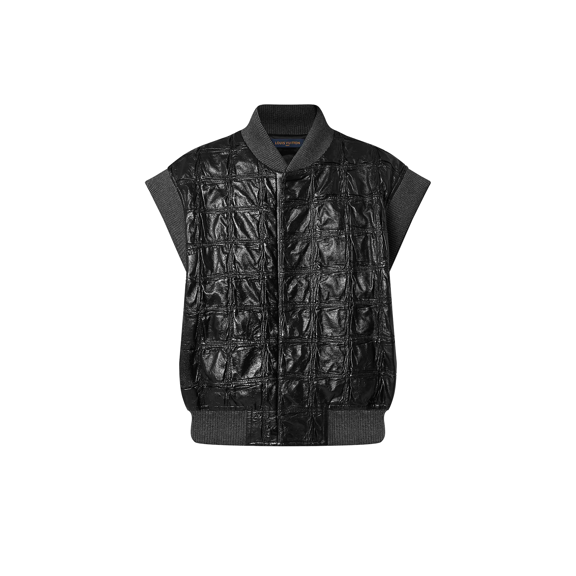 Louis Vuitton Check Leather Sleeveless Jacket - Women - Ready-to-Wear 1AAY9J