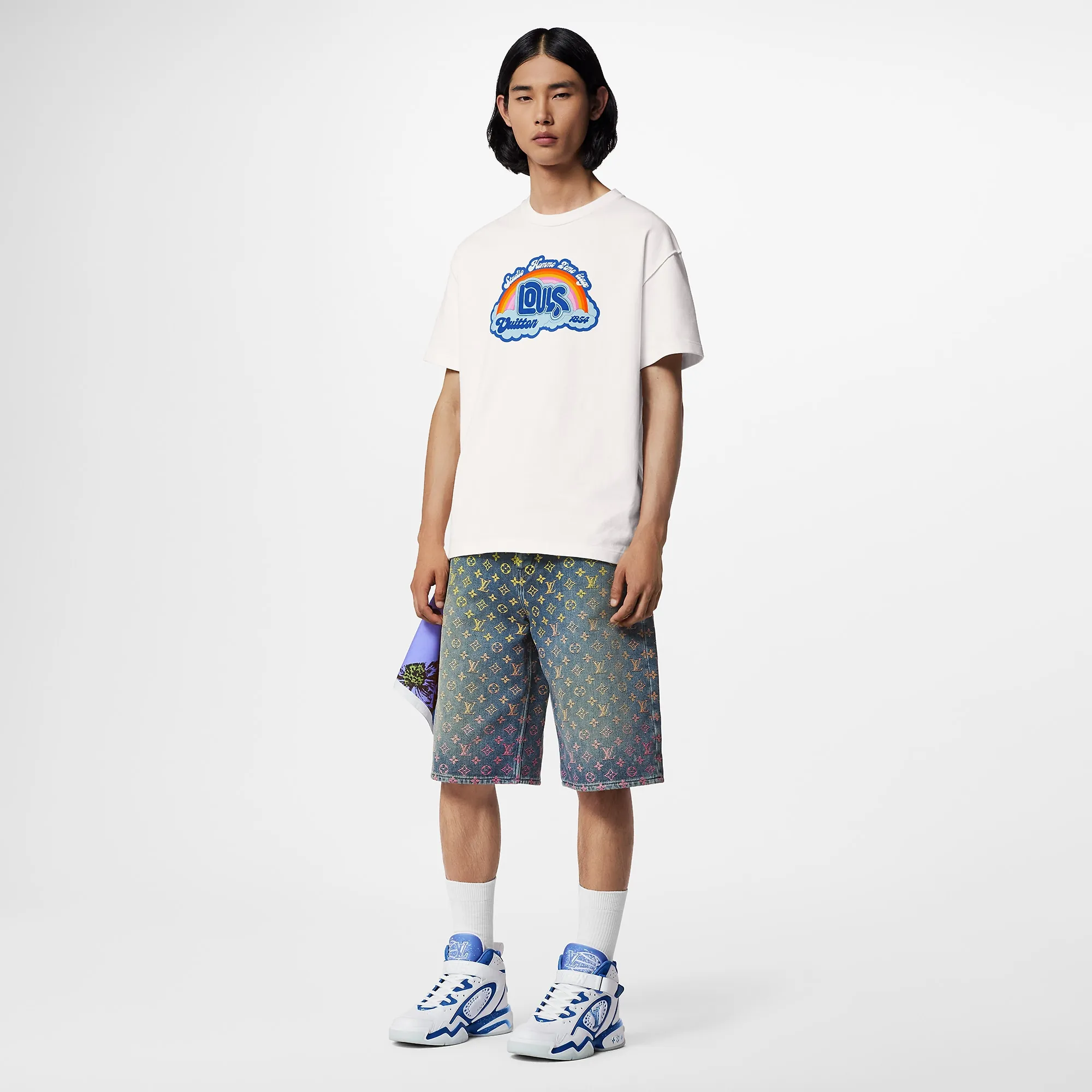 Louis Vuitton Rainbow Printed T-Shirt - Men - Ready-to-Wear 1AB4UP