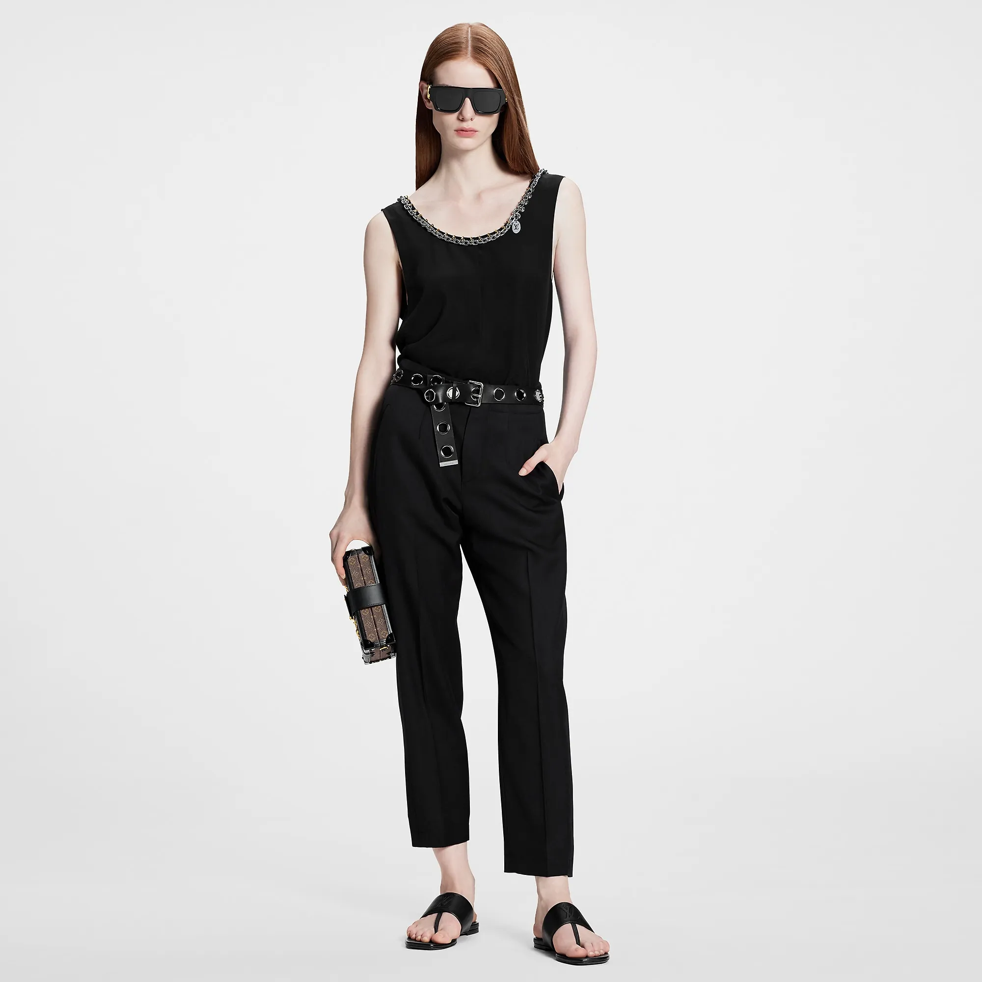 Louis Vuitton Monogram Adjuster Carrot Pants - Women - Ready-to-Wear 1AB73M