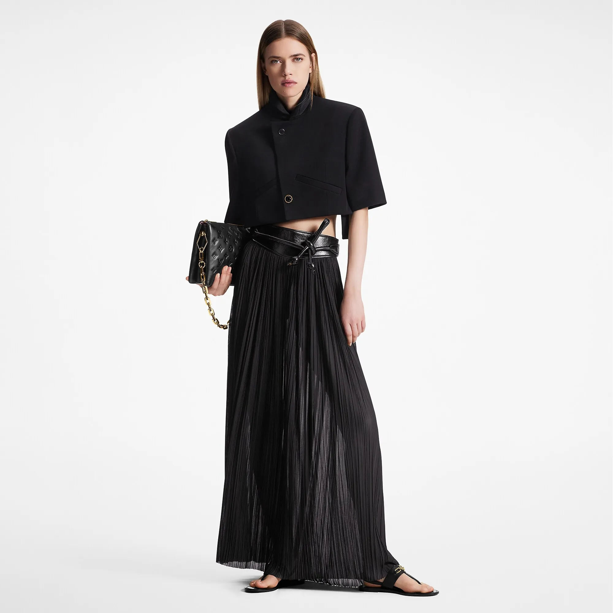 Louis Vuitton Cropped Wool Twill Jacket - Women - Ready-to-Wear 1ABCWQ