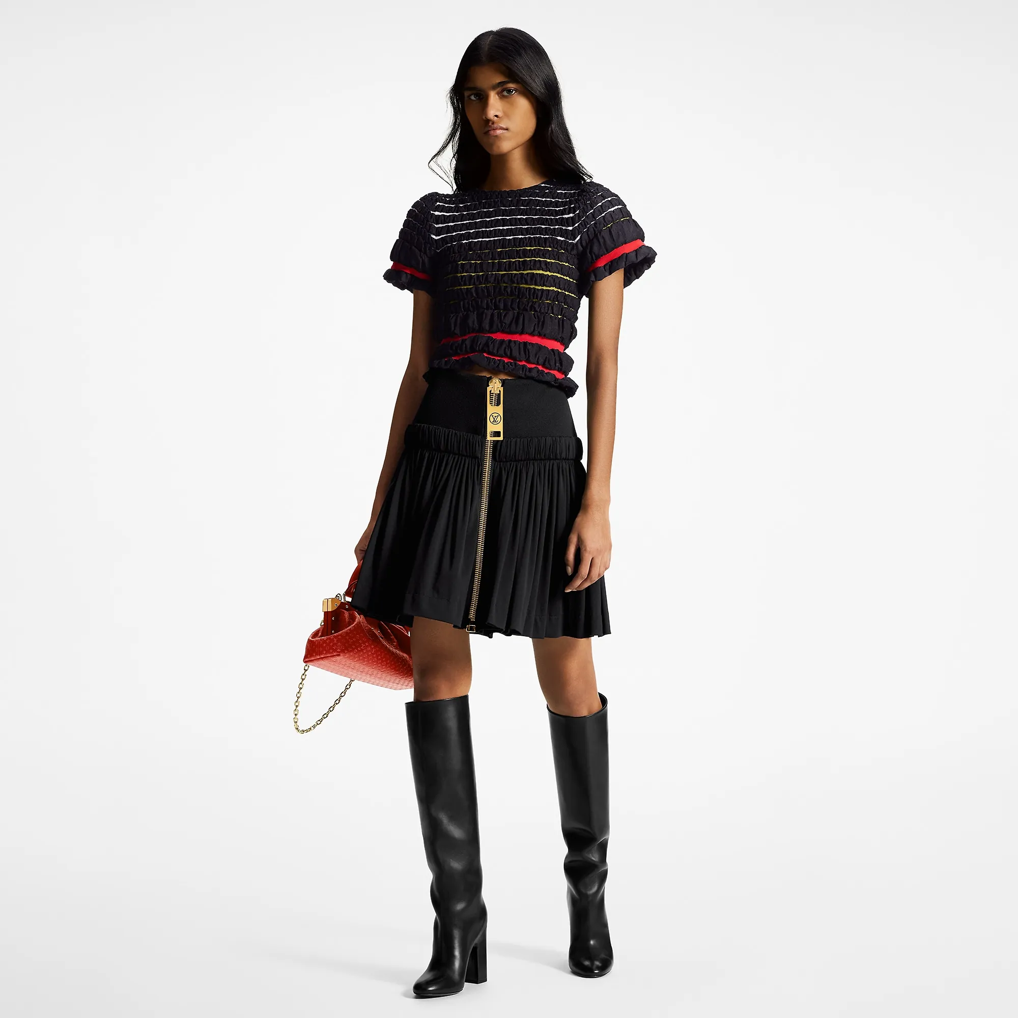 Louis Vuitton XXL Zipper Gathered Skirt - Women - Ready-to-Wear 1ABDFN