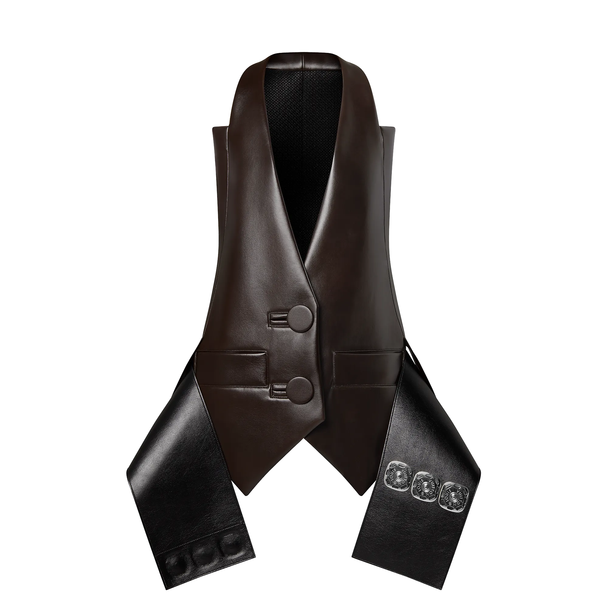 Louis Vuitton Oversized Belt Sleeveless Jacket - Women - Ready-to-Wear 1ABDP6