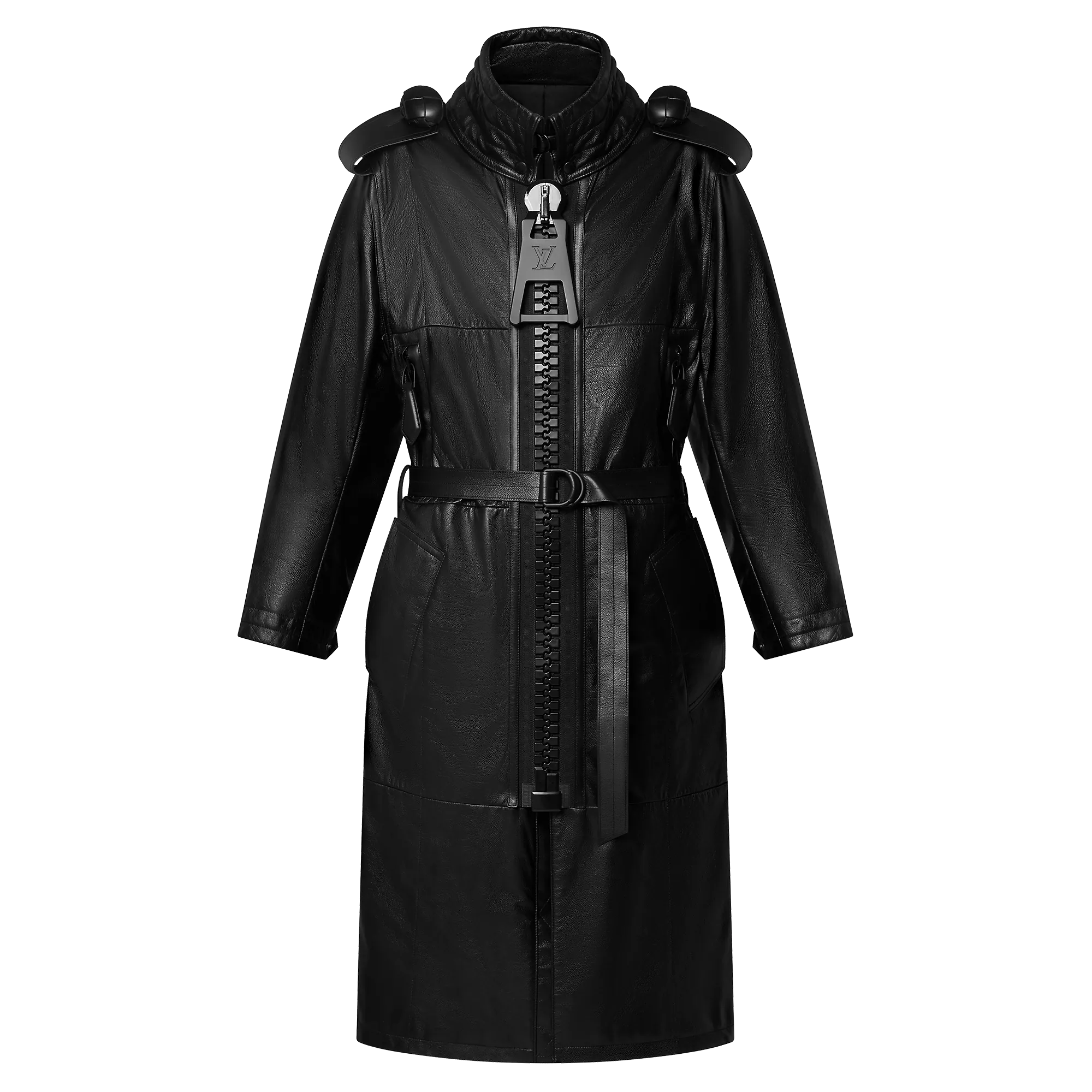Louis Vuitton XXL Zipper Leather Coat - Women - Ready-to-Wear 1ABDUA