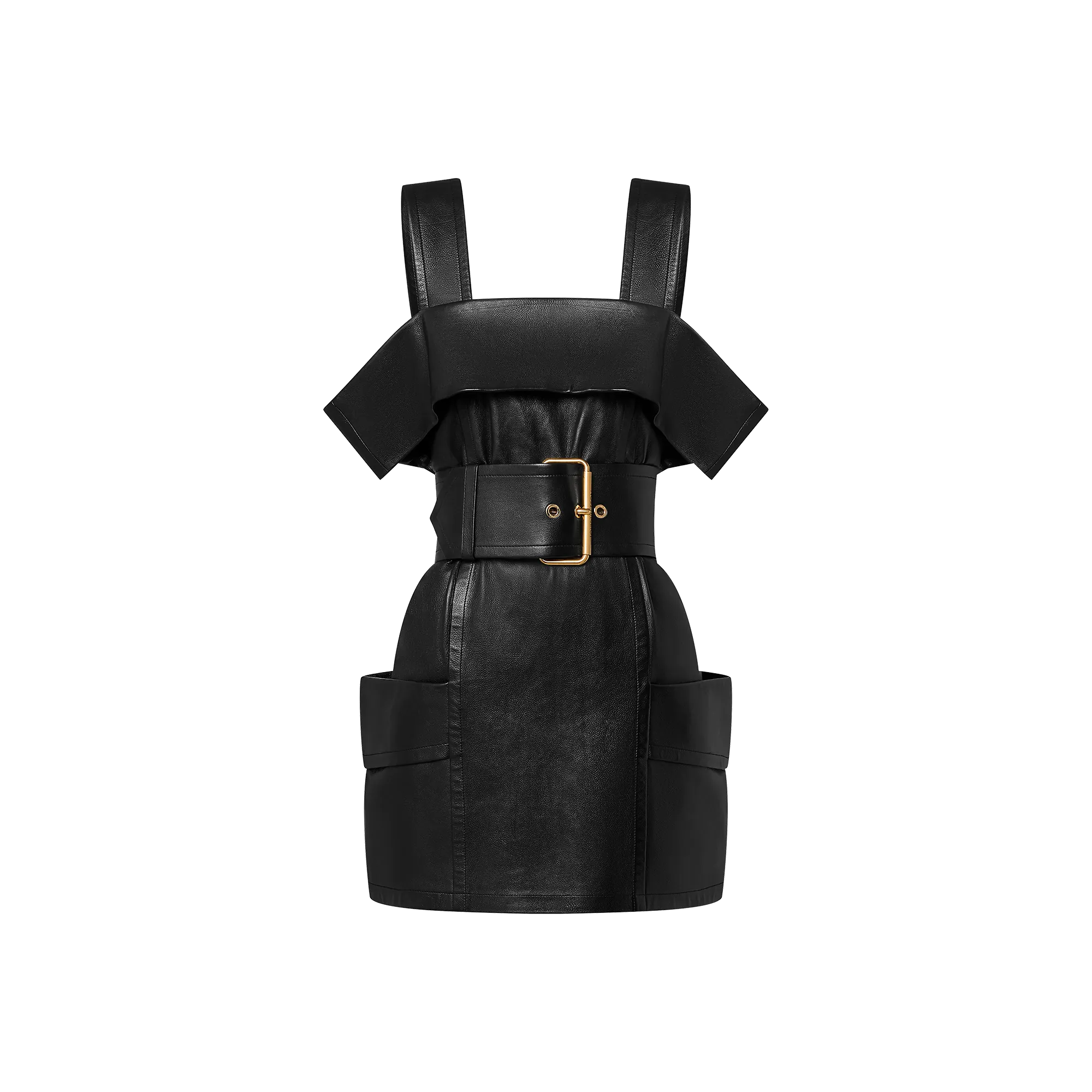 Louis Vuitton Oversized Belt Calfskin Utility Dress - Women - Ready-to-Wear 1ABEM1