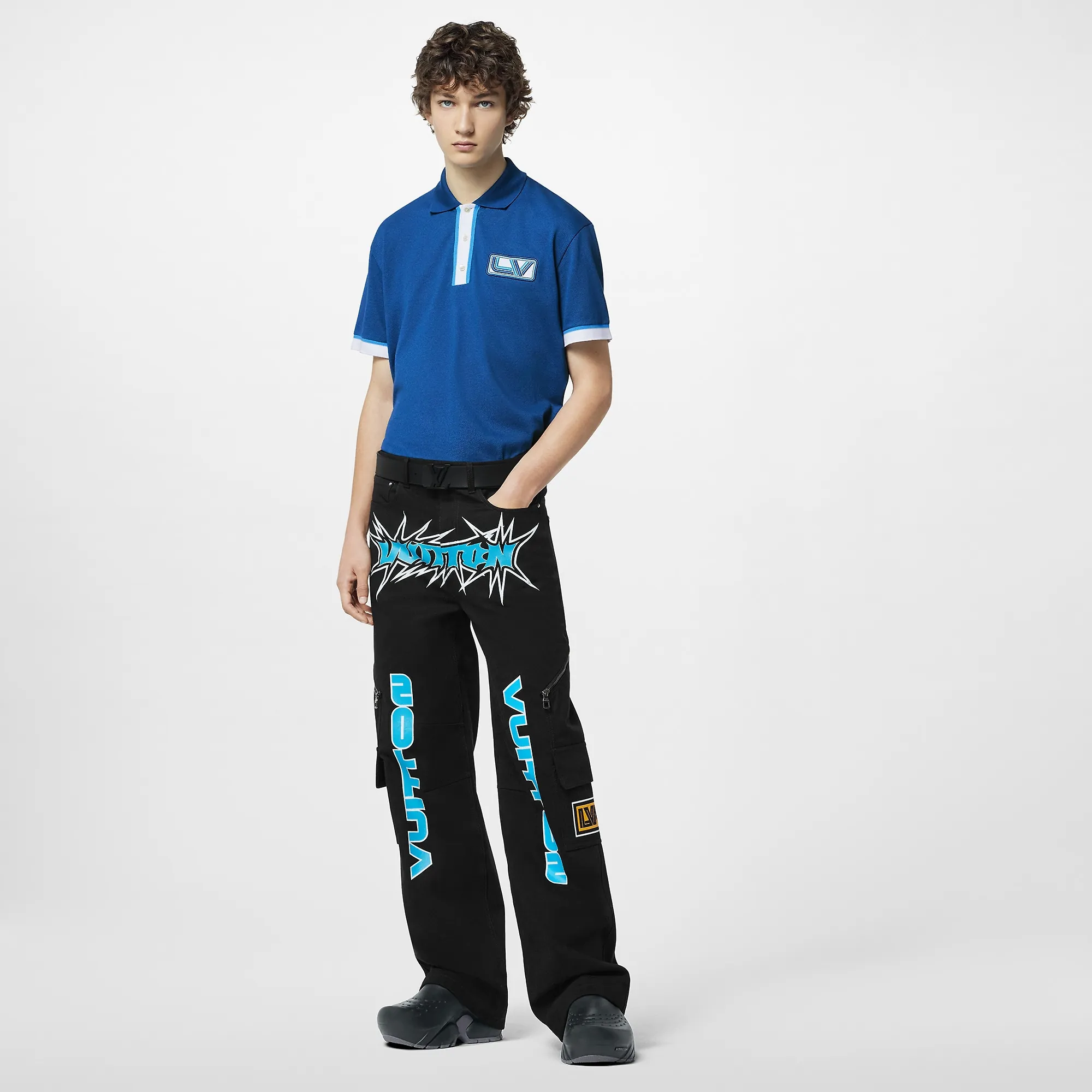 Louis Vuitton Embroidered Signature Cotton Polo - Men - Ready-to-Wear 1ABJ99