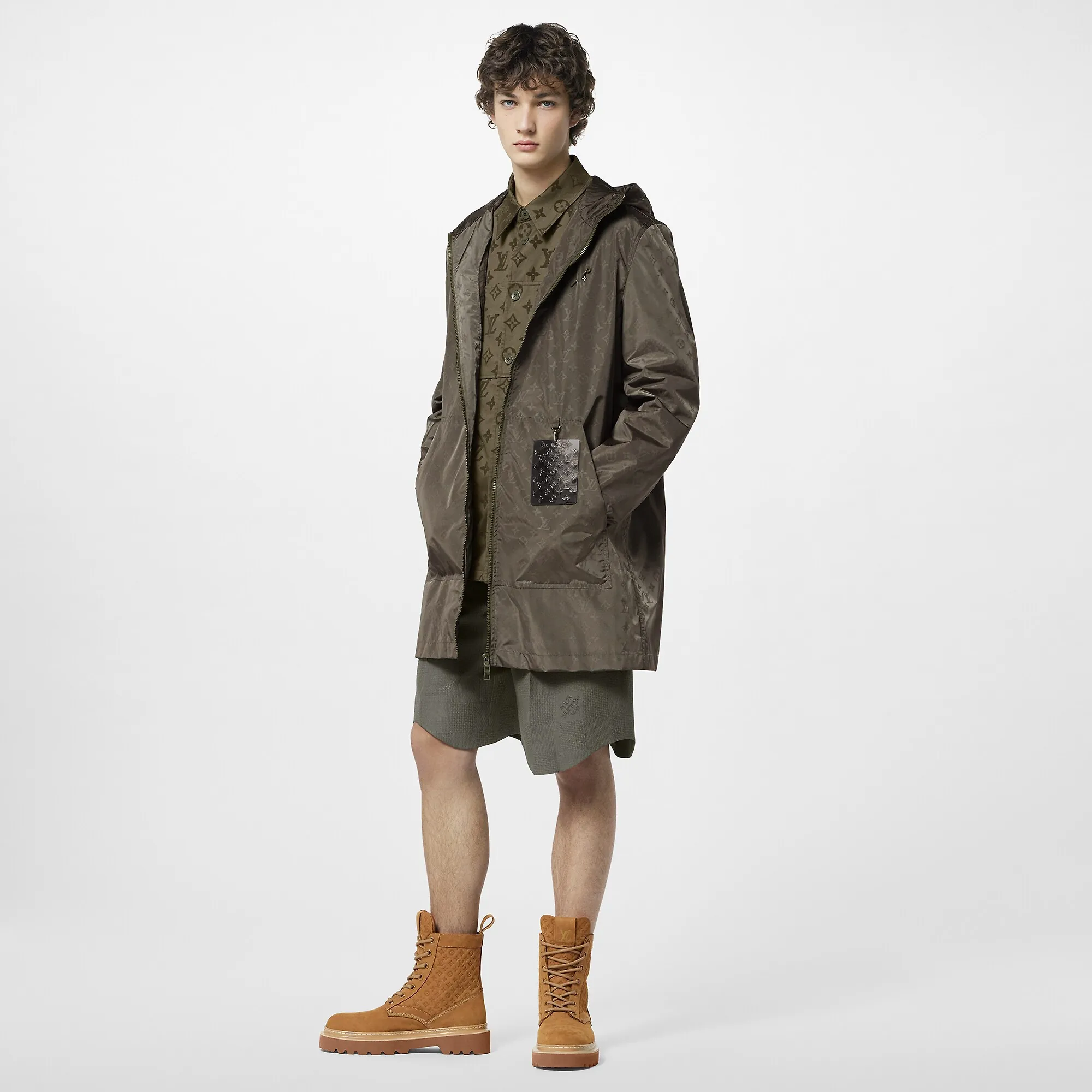 Louis Vuitton Monogram Mid-Length Nylon Windbreaker - Men - Ready-to-Wear 1ABJFH Tarmac