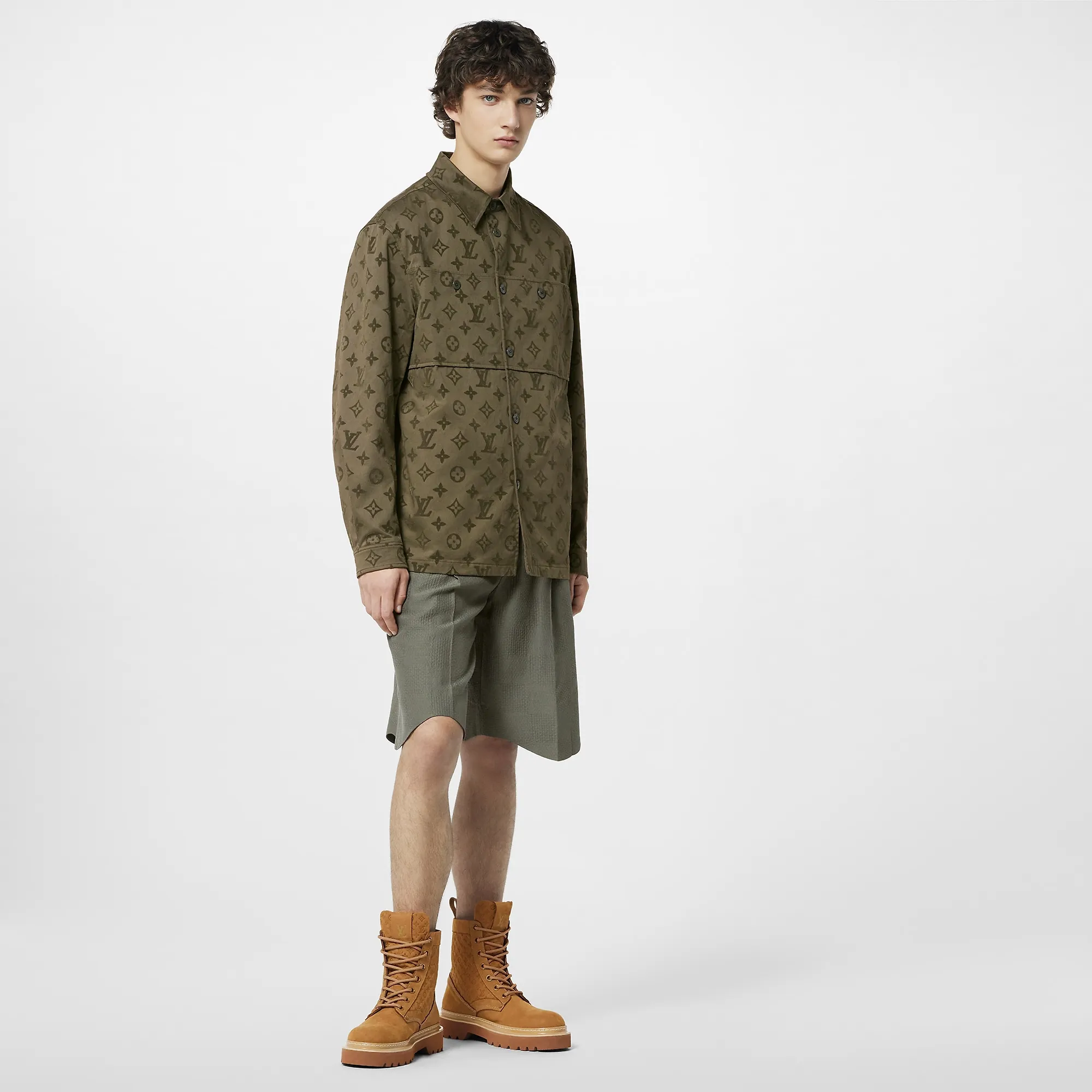 Louis Vuitton Monogram Cotton Overshirt - Men - Ready-to-Wear 1ABNPA