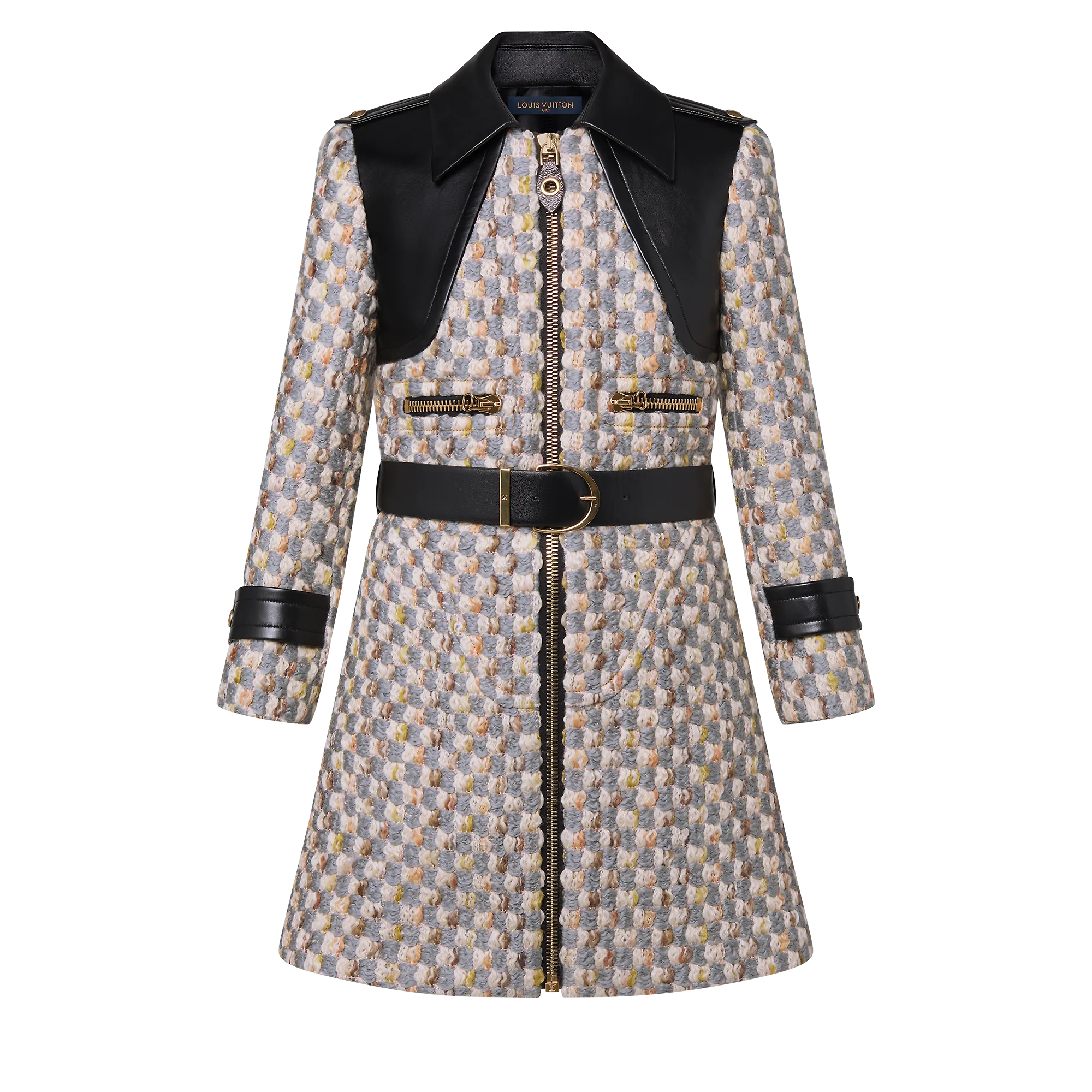 Louis Vuitton Tweed-Effect Jacquard Coat - Women - Ready-to-Wear 1ABQSU