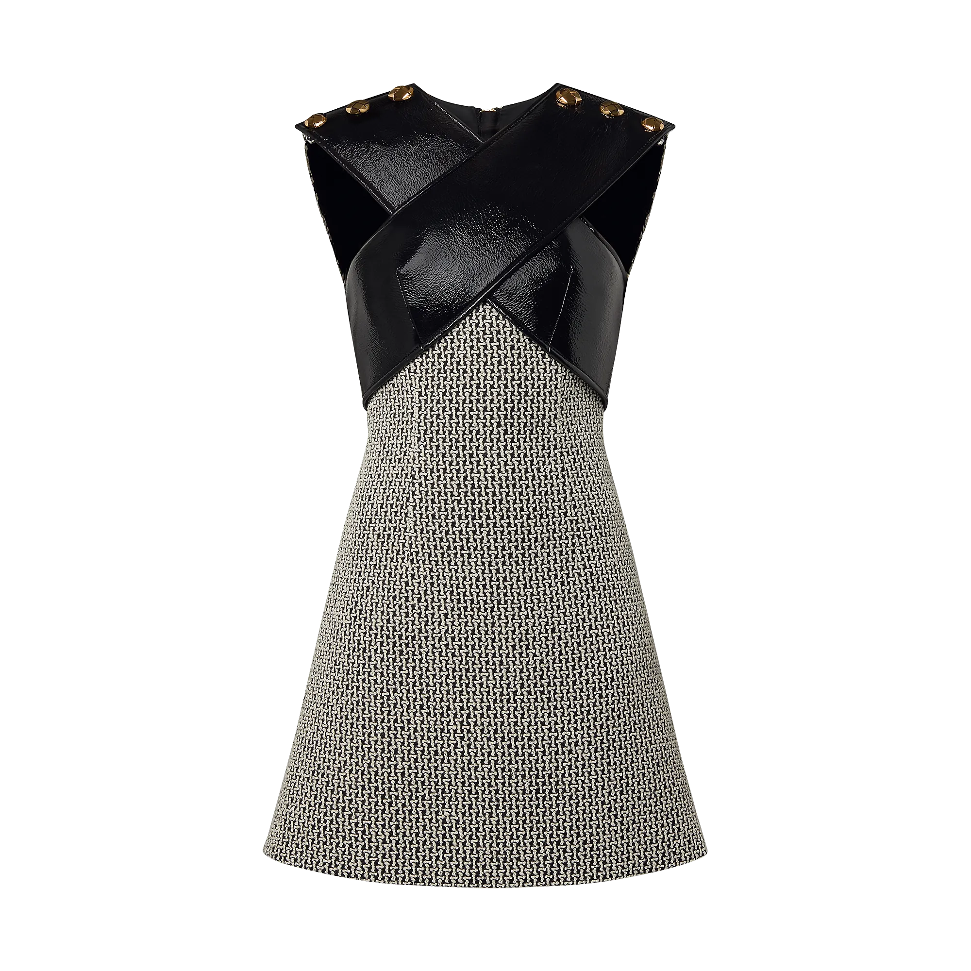 Louis Vuitton Vinyl Bust Tweed Dress - Women - Ready-to-Wear 1ABQTI