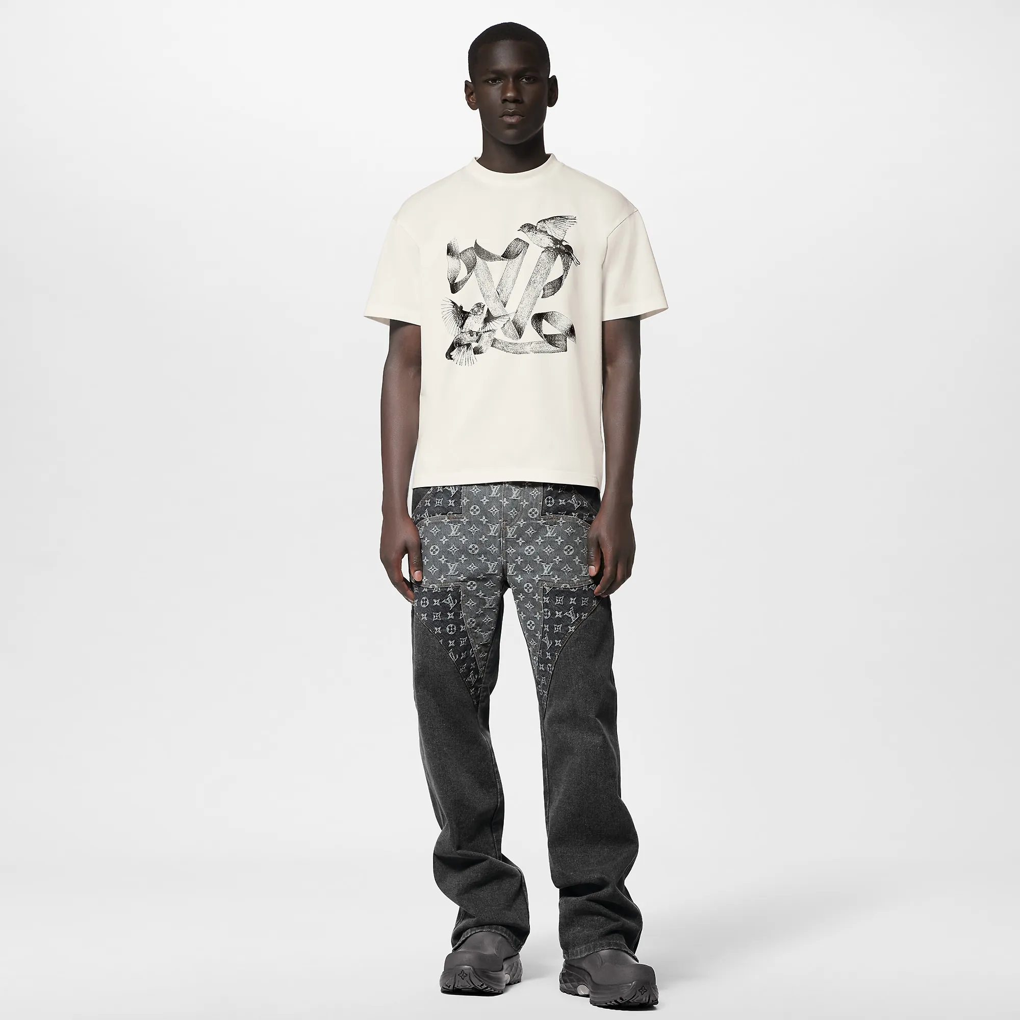 Louis Vuitton Printed Cotton T-Shirt - Men - Ready-to-Wear 1ABXR9