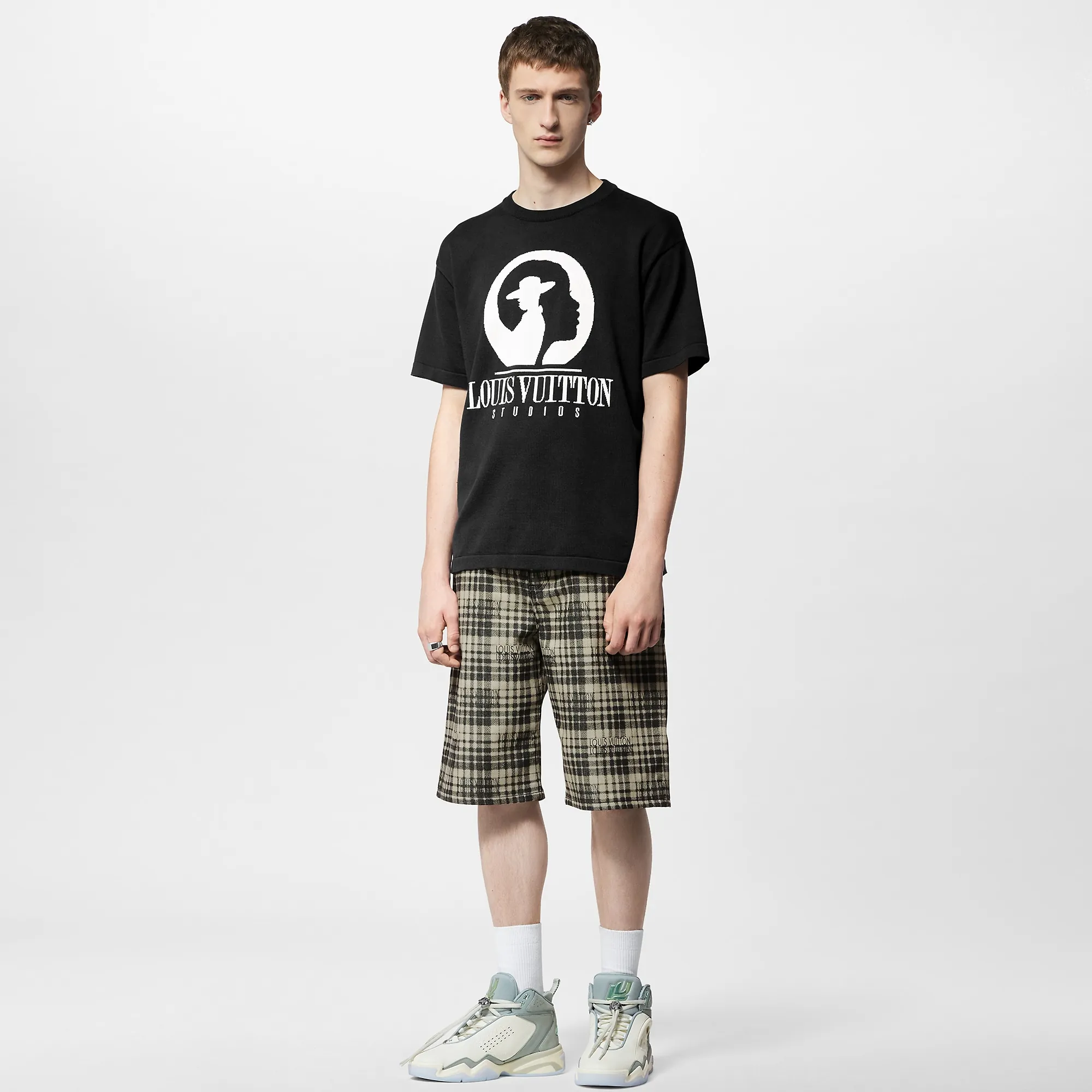 Louis Vuitton Short-Sleeved Cotton Intarsia Crewneck - Men - Ready-to-Wear 1ABY17