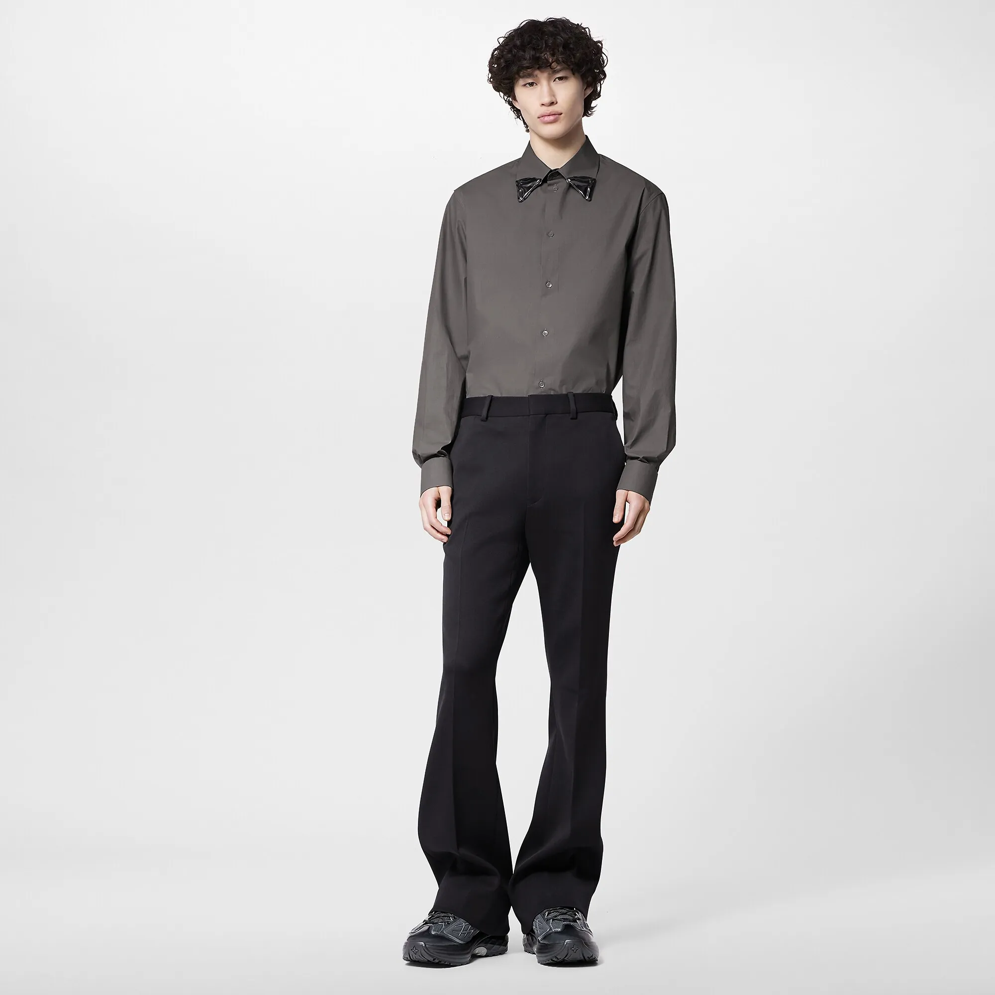 Louis Vuitton Jewel Collar Long-Sleeved Cotton Shirt - Men - Ready-to-Wear 1ABY1O