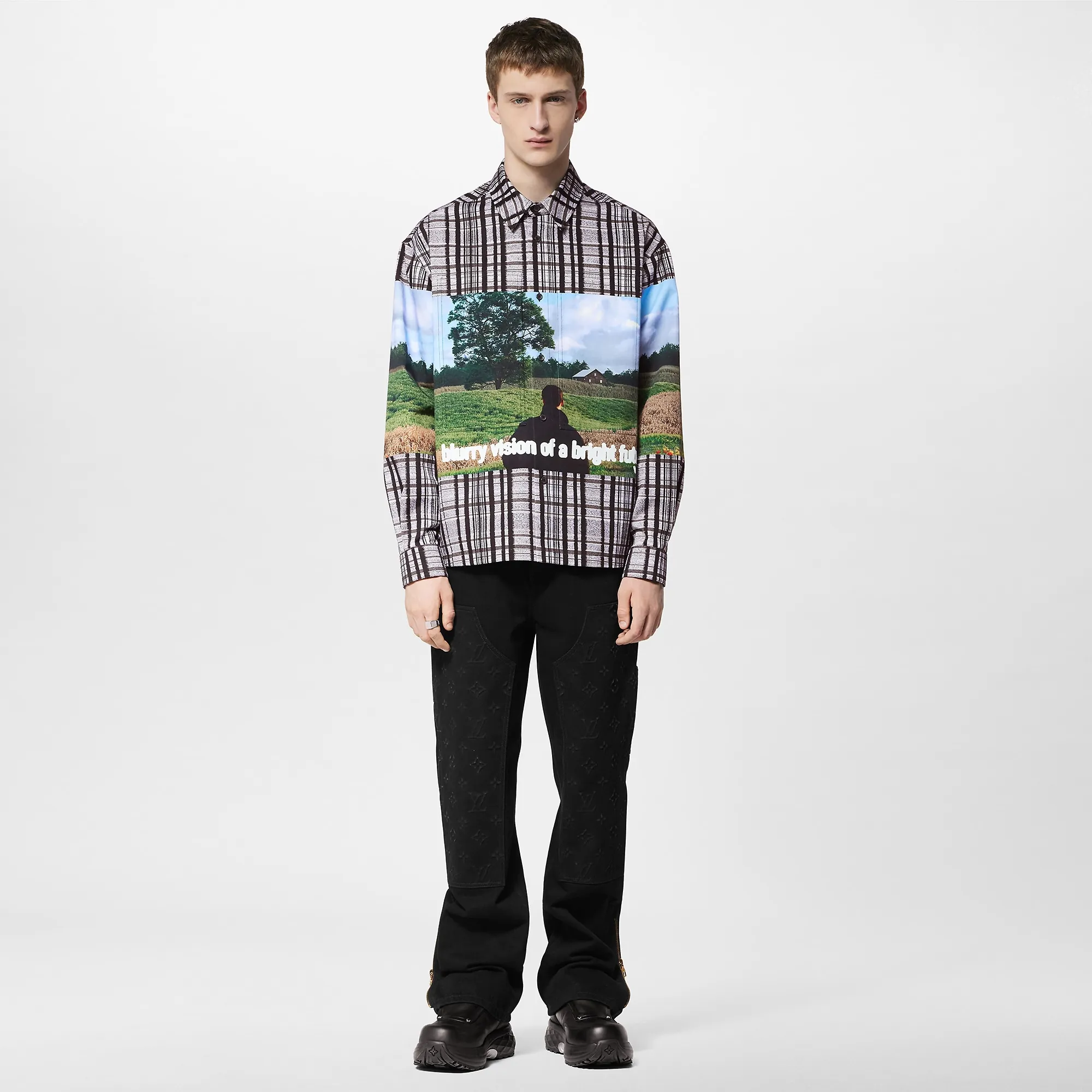 Louis Vuitton Printed Cotton Overshirt - Men - Ready-to-Wear 1ABY26