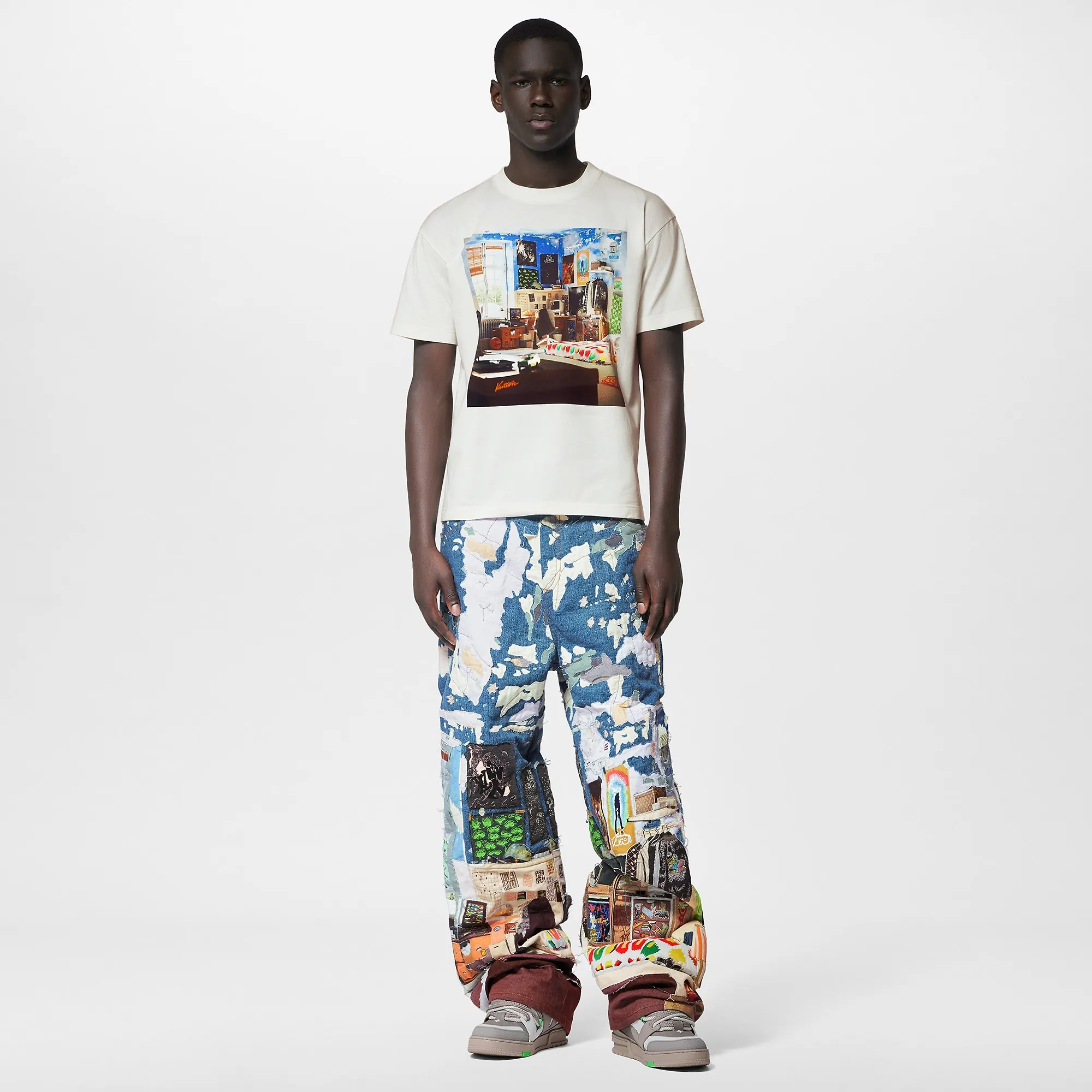 Louis Vuitton Printed Cotton T-Shirt - Men - Ready-to-Wear 1ABY46