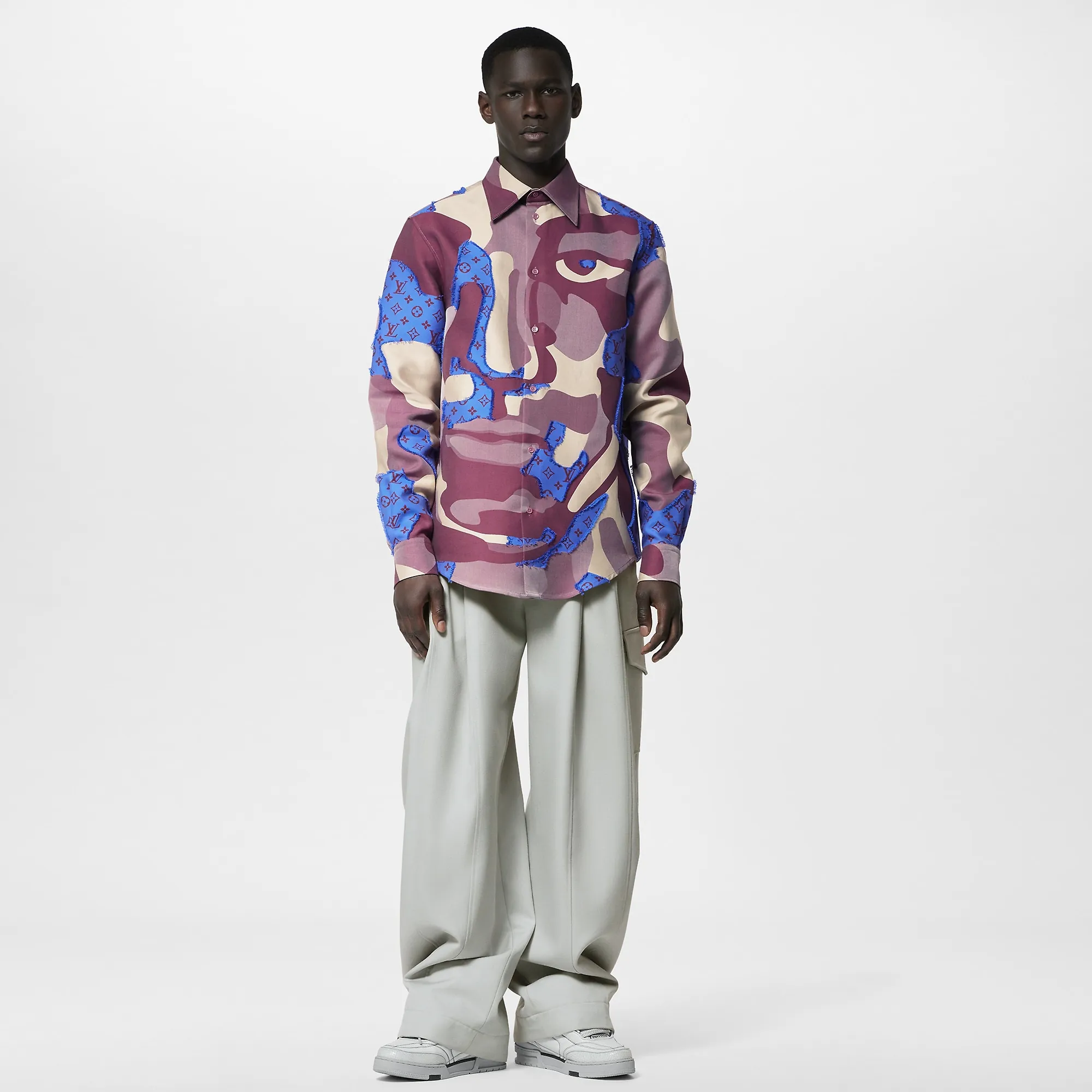 Louis Vuitton Printed Cotton Fil Coupe Overshirt - Men - Ready-to-Wear 1ABY4P