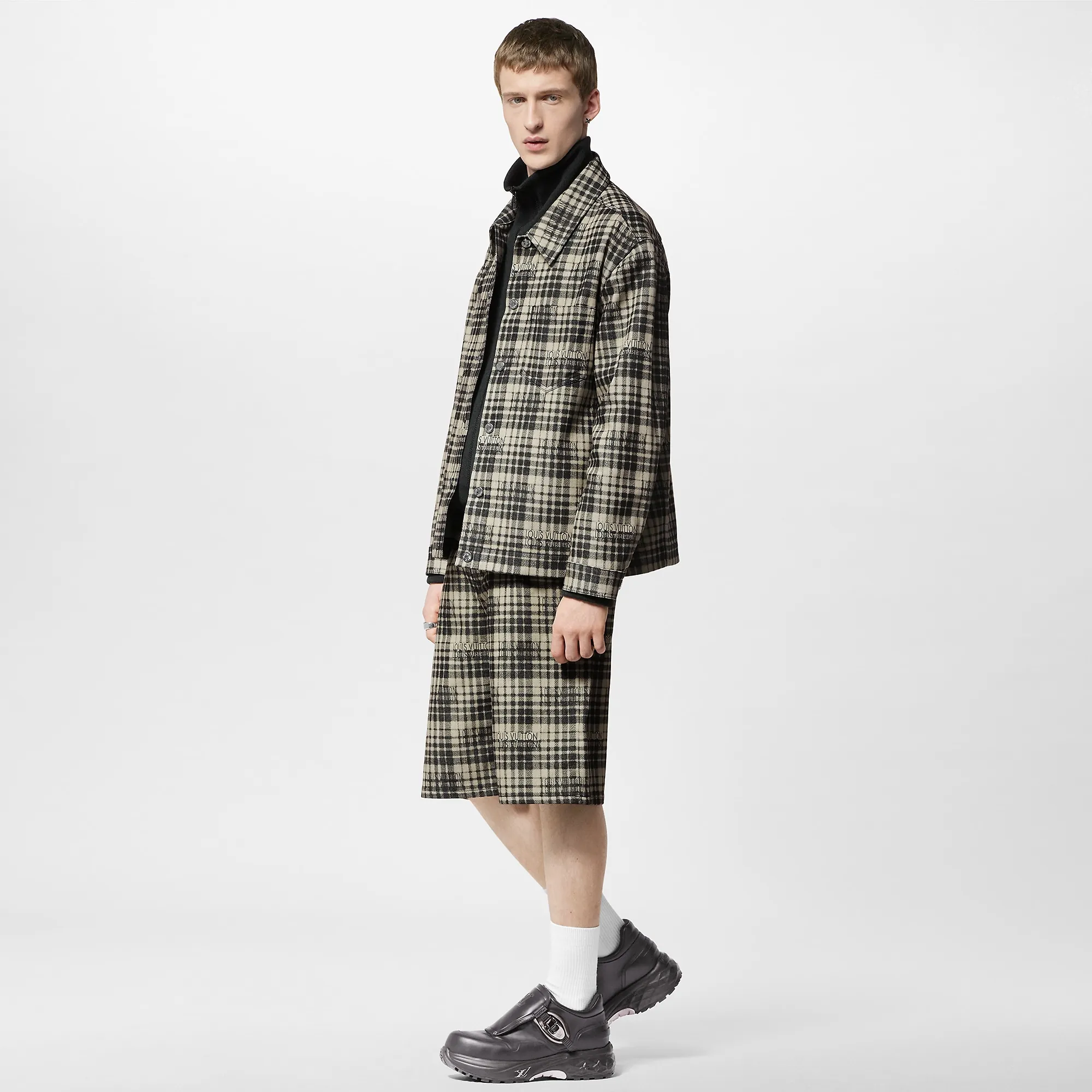 Louis Vuitton Louis Vuitton Checked Denim Overshirt - Men - Ready-to-Wear 1ABY9O