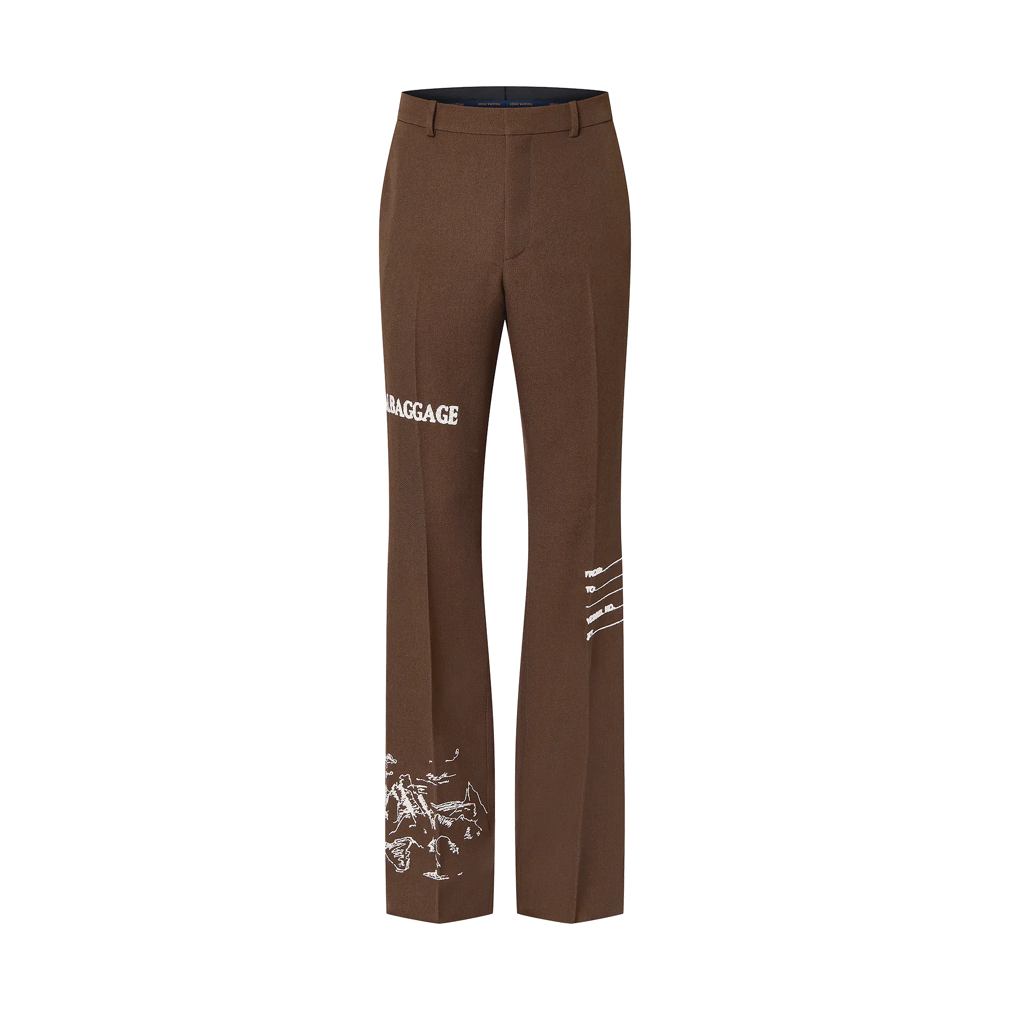Louis Vuitton Embroidered Tailored Wool Pants - Men - Ready-to-Wear 1ABYDZ
