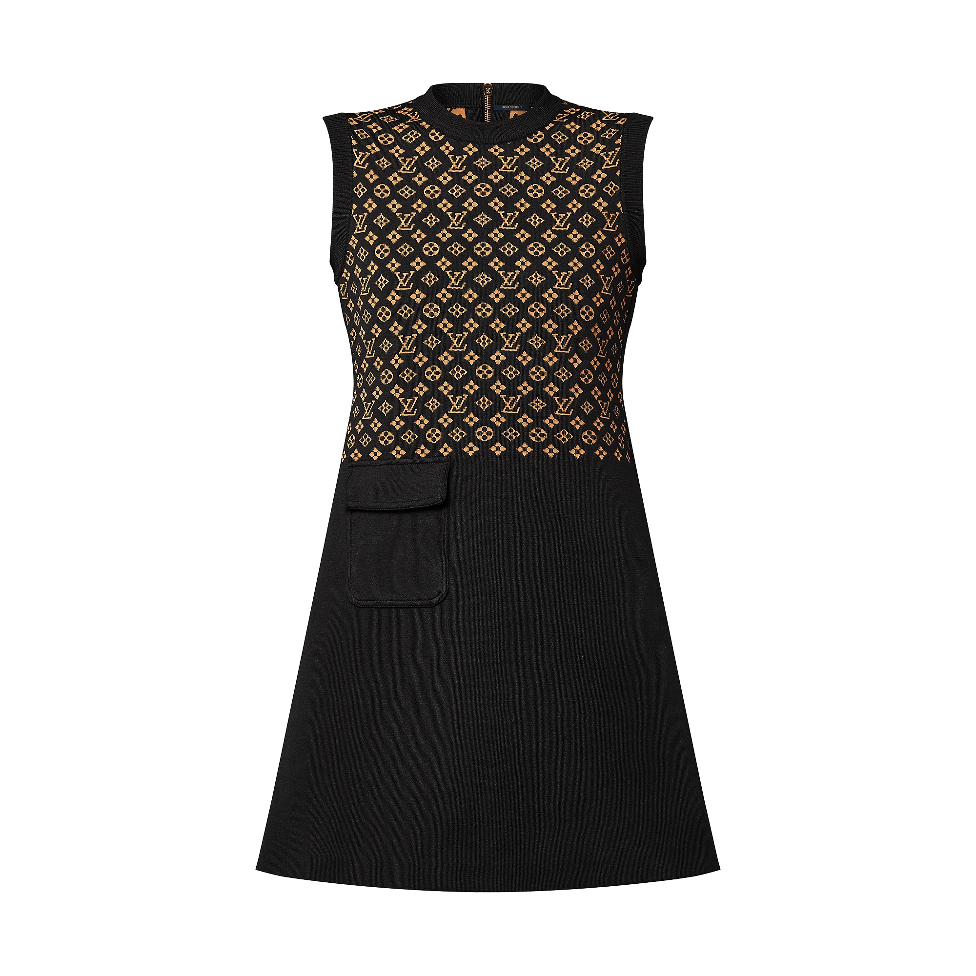 Louis Vuitton Monogram Jacquard Knit Dress - Women - Ready-to-Wear 1ABYKI