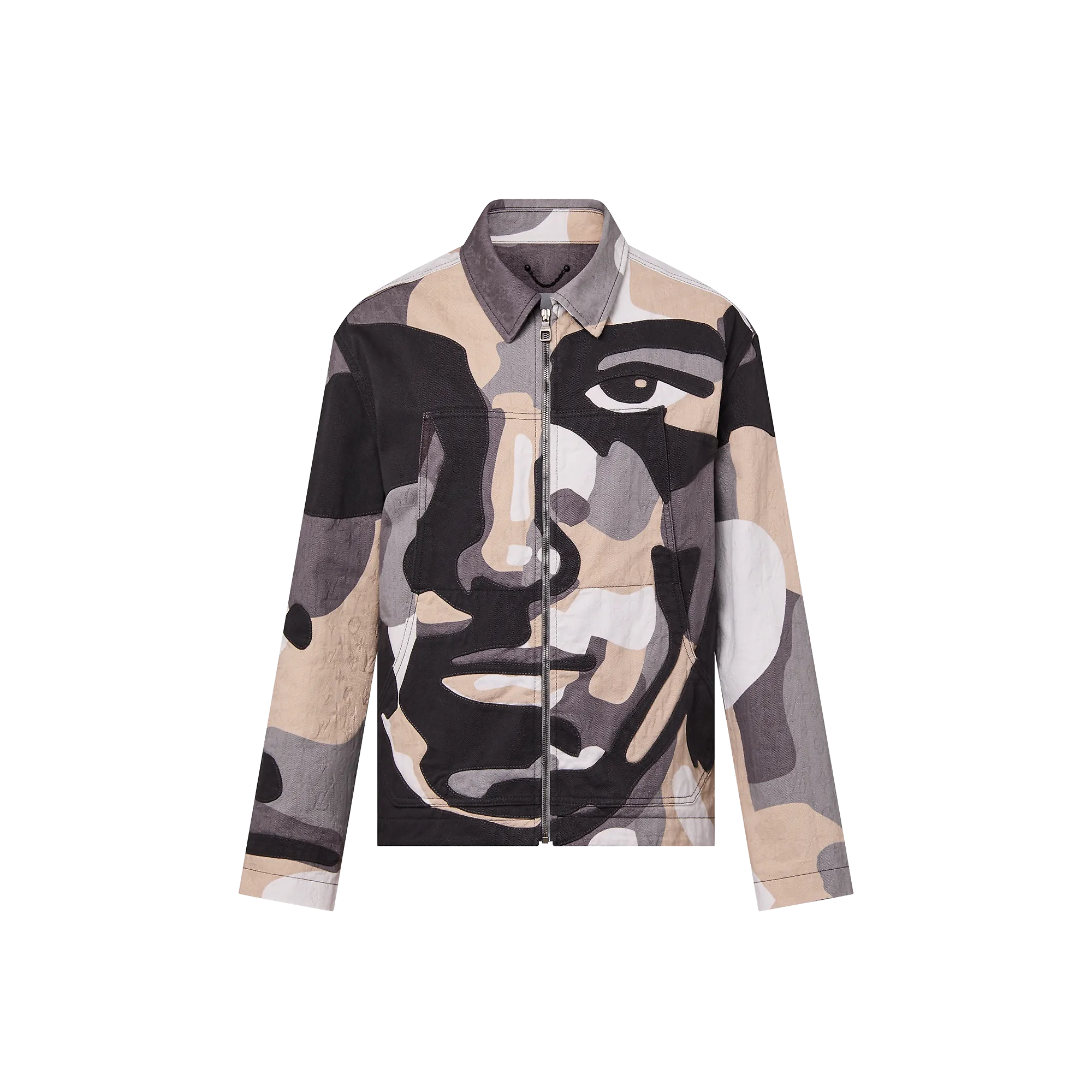 Louis Vuitton Patchworked Portrait Denim Jacket - Men - Ready-to-Wear 1ABYMR