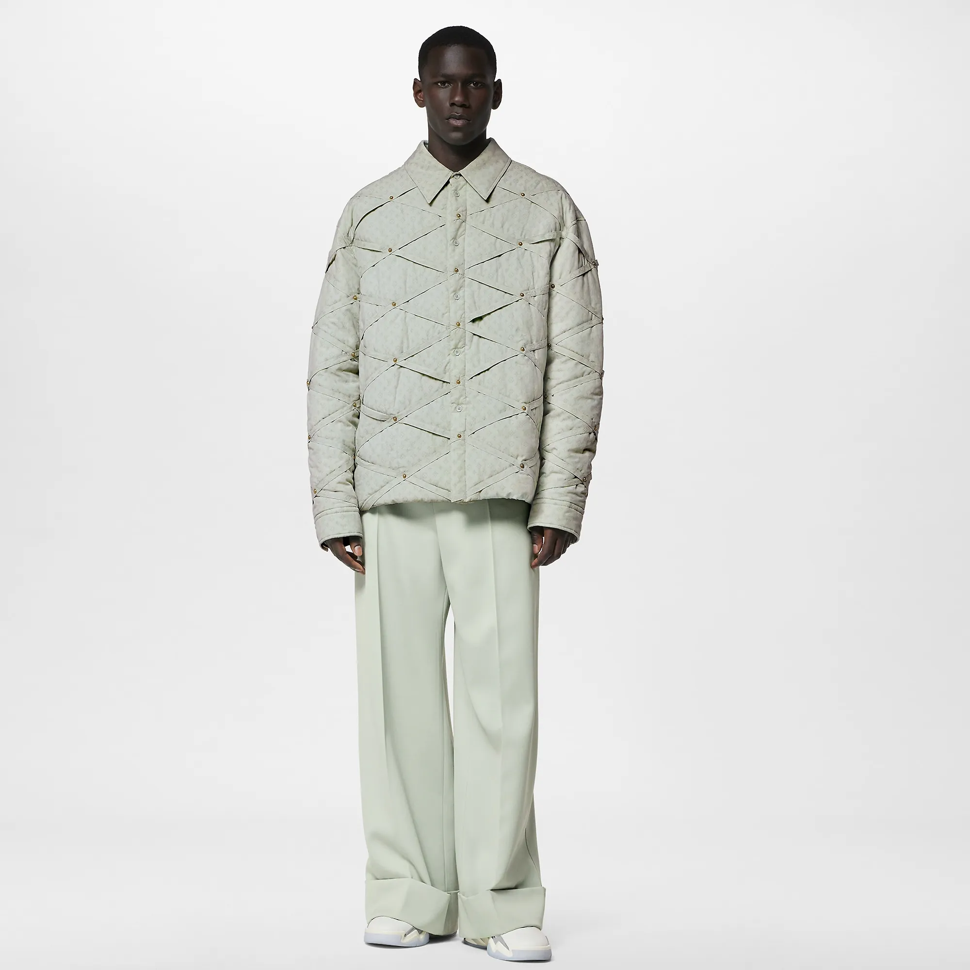 Louis Vuitton Monogram Quilted Cotton Overshirt - Men - Ready-to-Wear 1ABZFU