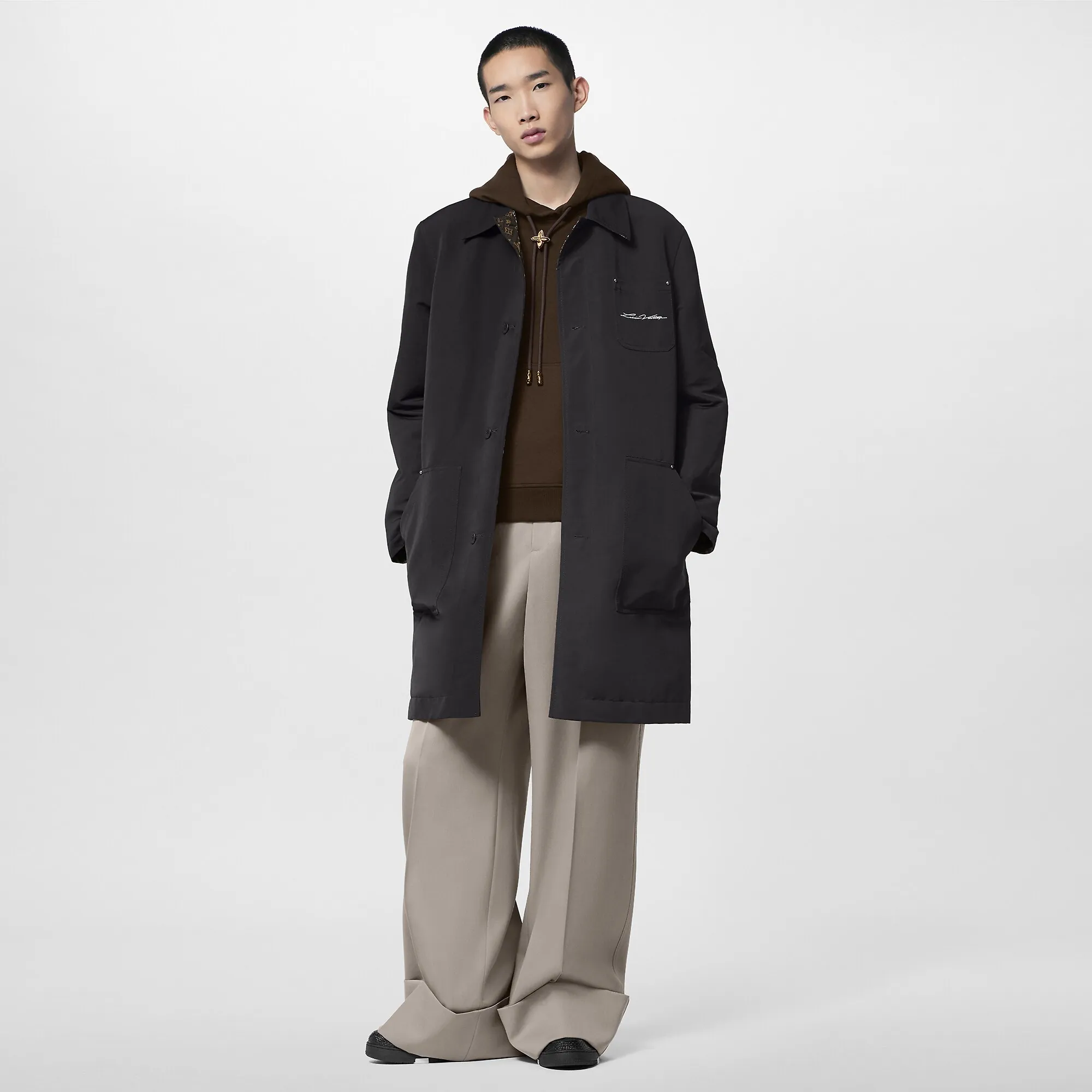 Louis Vuitton Single-Breasted Reversible Technical Cotton Coat - Men - Ready-to-Wear 1ABZGT
