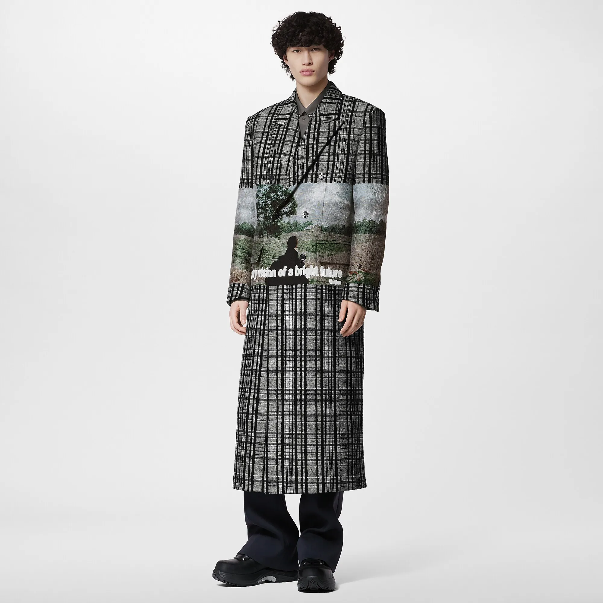 Louis Vuitton Cotton Blend Double-Breasted Coat - Men - Ready-to-Wear 1ABZHM