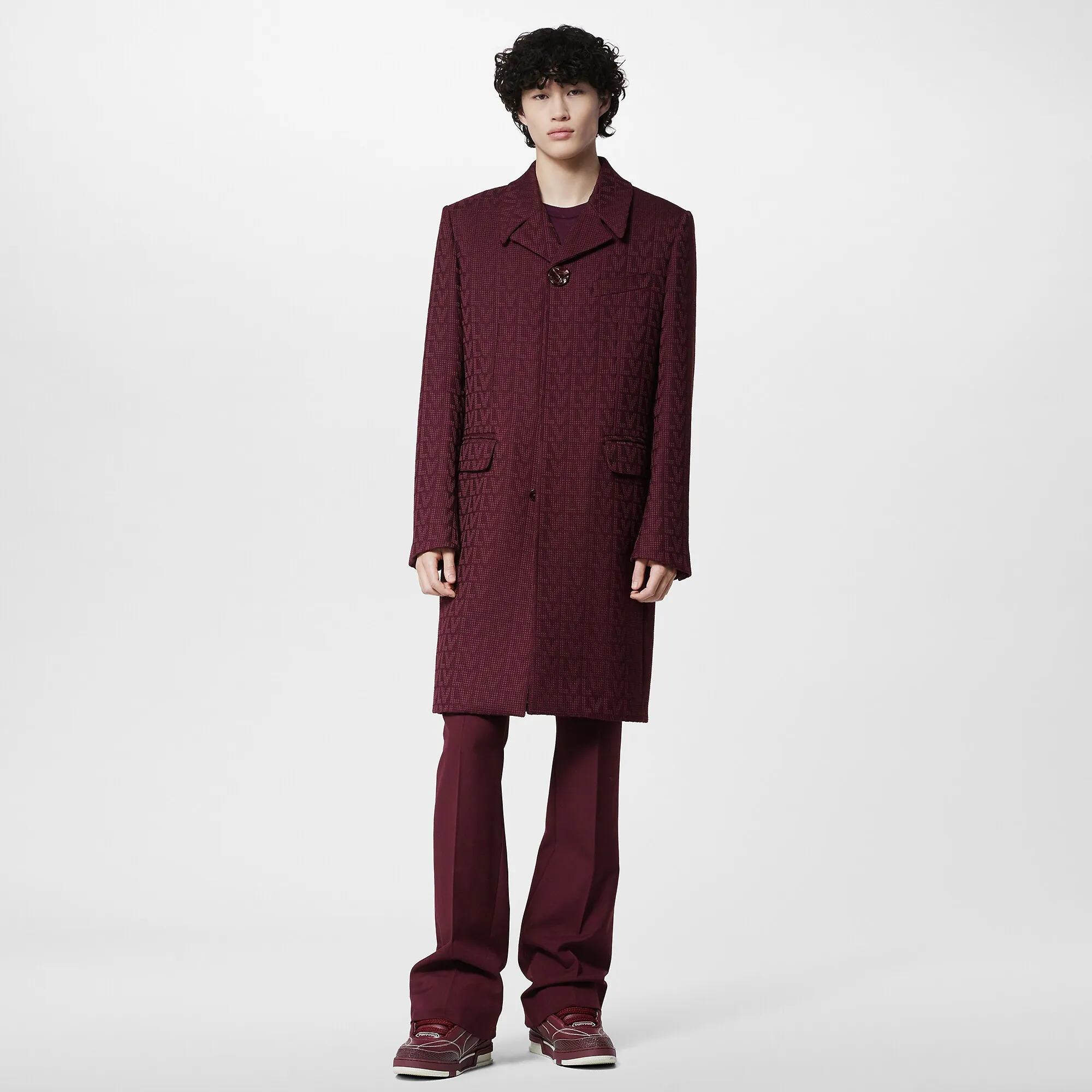 Louis Vuitton Lv Jacquard Car Coat - Men - Ready-to-Wear 1ABZIG