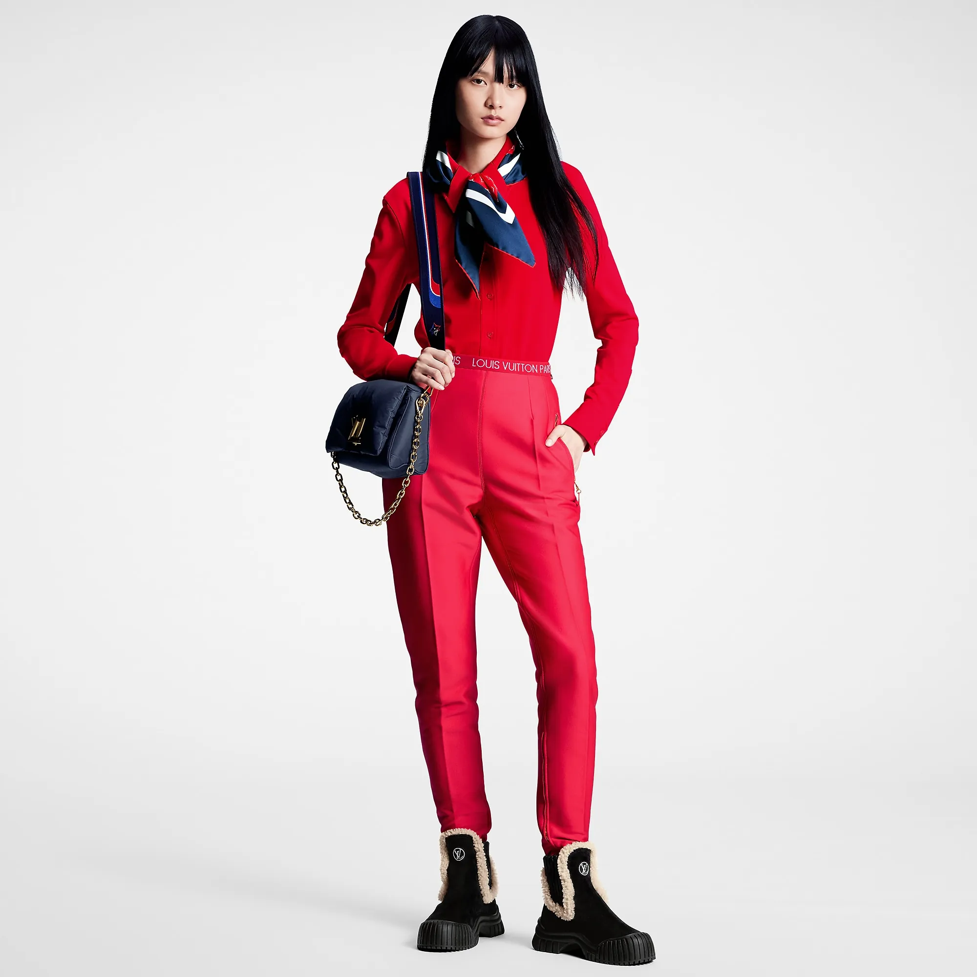 Louis Vuitton Tricolor Monogram Scarf Shirt - Women - Ready-to-Wear 1AC0CH