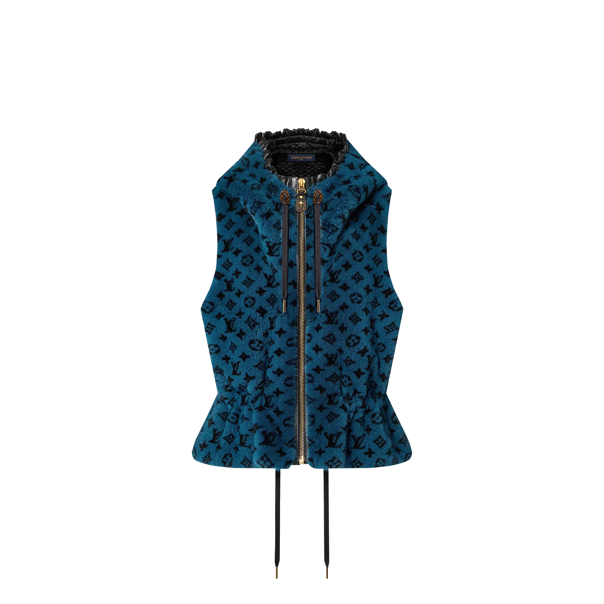 Louis Vuitton Monogram Mink Sleeveless Peplum Jacket - Women - Ready-to-Wear 1AC0Q5 Océan 2