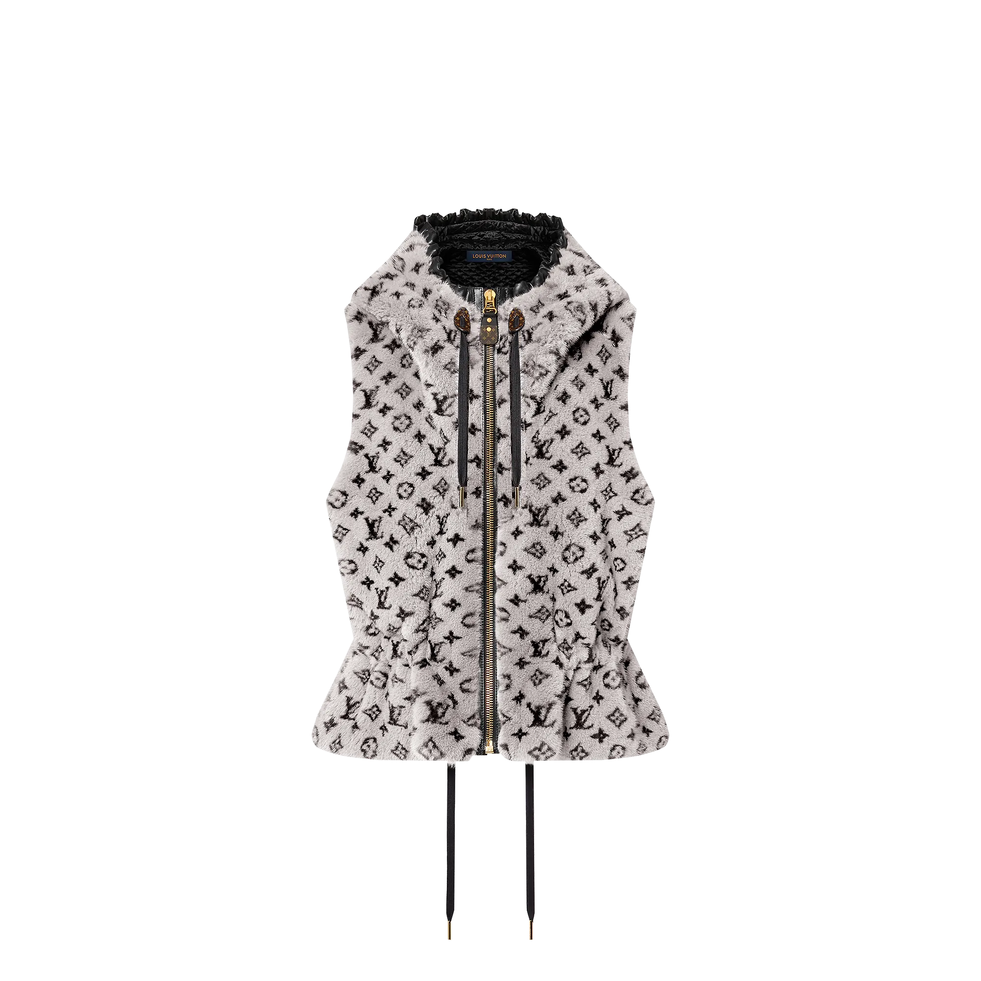 Louis Vuitton Monogram Mink Sleeveless Peplum Jacket - Women - Ready-to-Wear 1AC0QD Gris Pâle