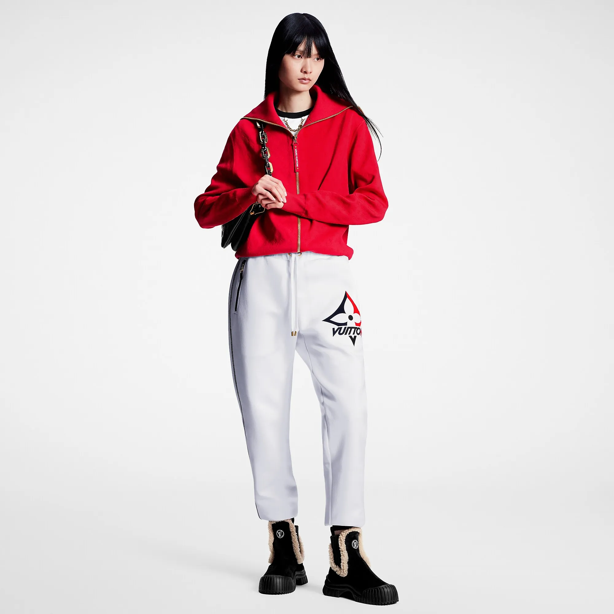 Louis Vuitton Monogram Jacquard Ribbed Collar Cardigan - Women - Ready-to-Wear 1AC0ZA