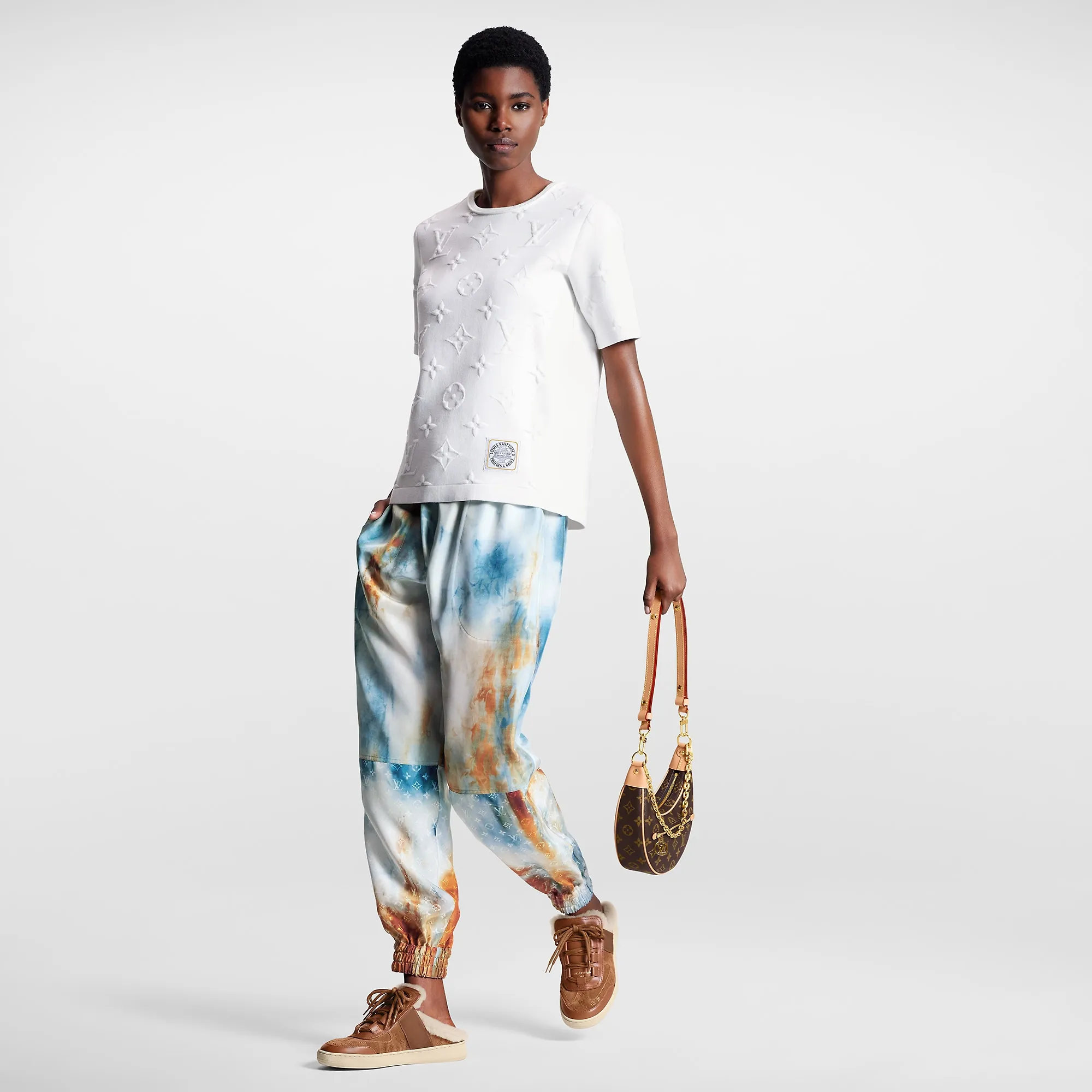 Louis Vuitton Tie Dye Monogram Jogging Pants - Women - Ready-to-Wear 1AC145 Louis Vuitton Tie Dye Monogram Jogging Pants - Women - Ready-to-Wear 1AC145