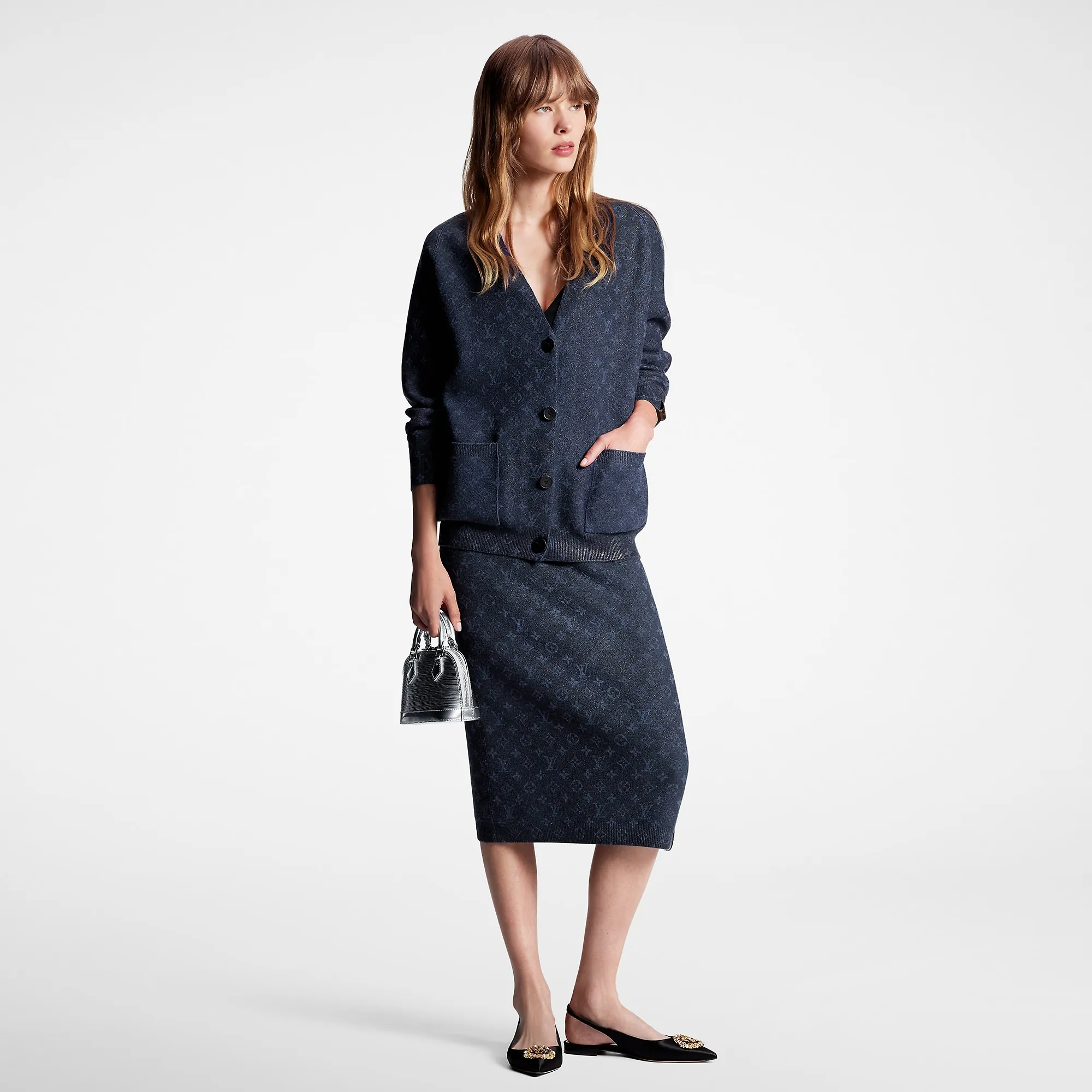 Louis Vuitton Glitter Monogram Knit Cardigan - Women - Ready-to-Wear 1AC1BW