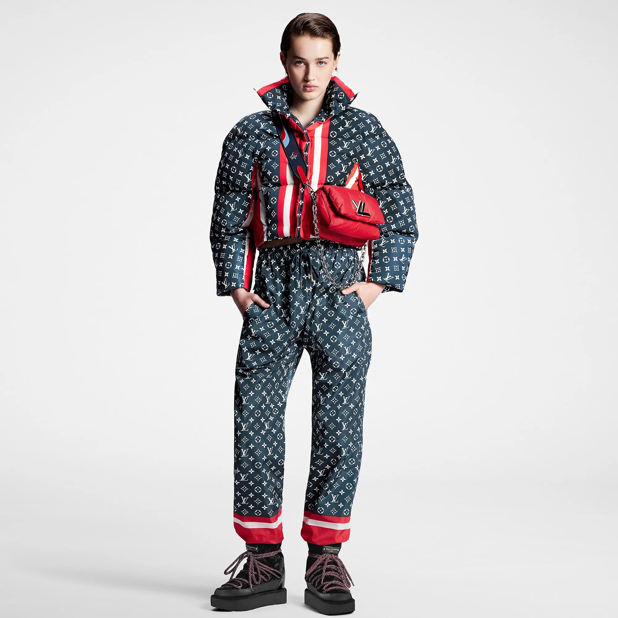 Louis Vuitton Tricolor Monogram Jogging Pants - Women - Ready-to-Wear 1AC1DC Louis Vuitton Tricolor Monogram Jogging Pants - Women - Ready-to-Wear 1AC1DC