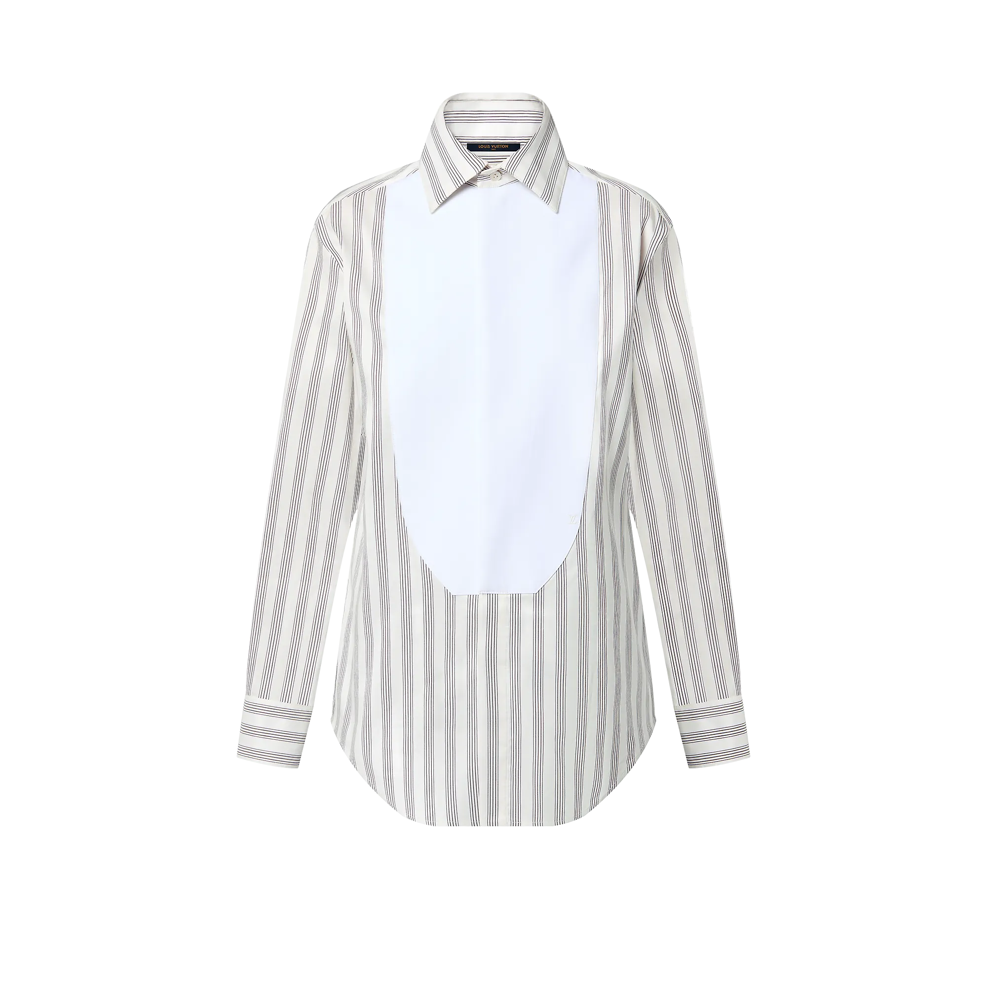 Louis Vuitton Striped Bib Shirt - Women - Ready-to-Wear 1AC1LK