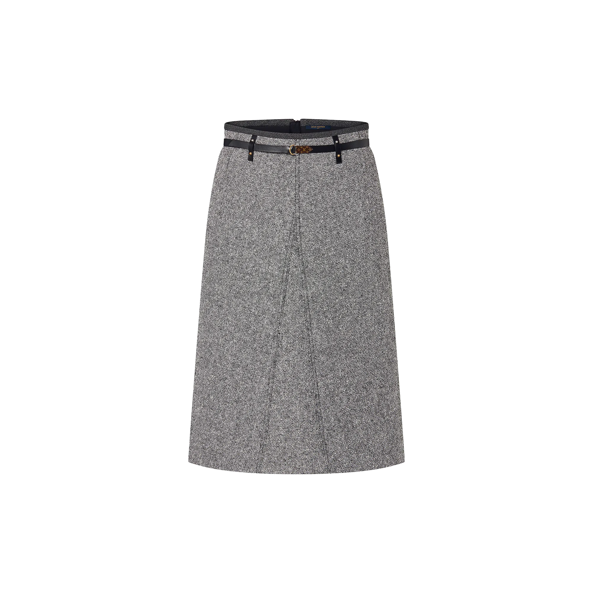Louis Vuitton Belted Tweed Midi Skirt - Women - Ready-to-Wear 1AC1UW