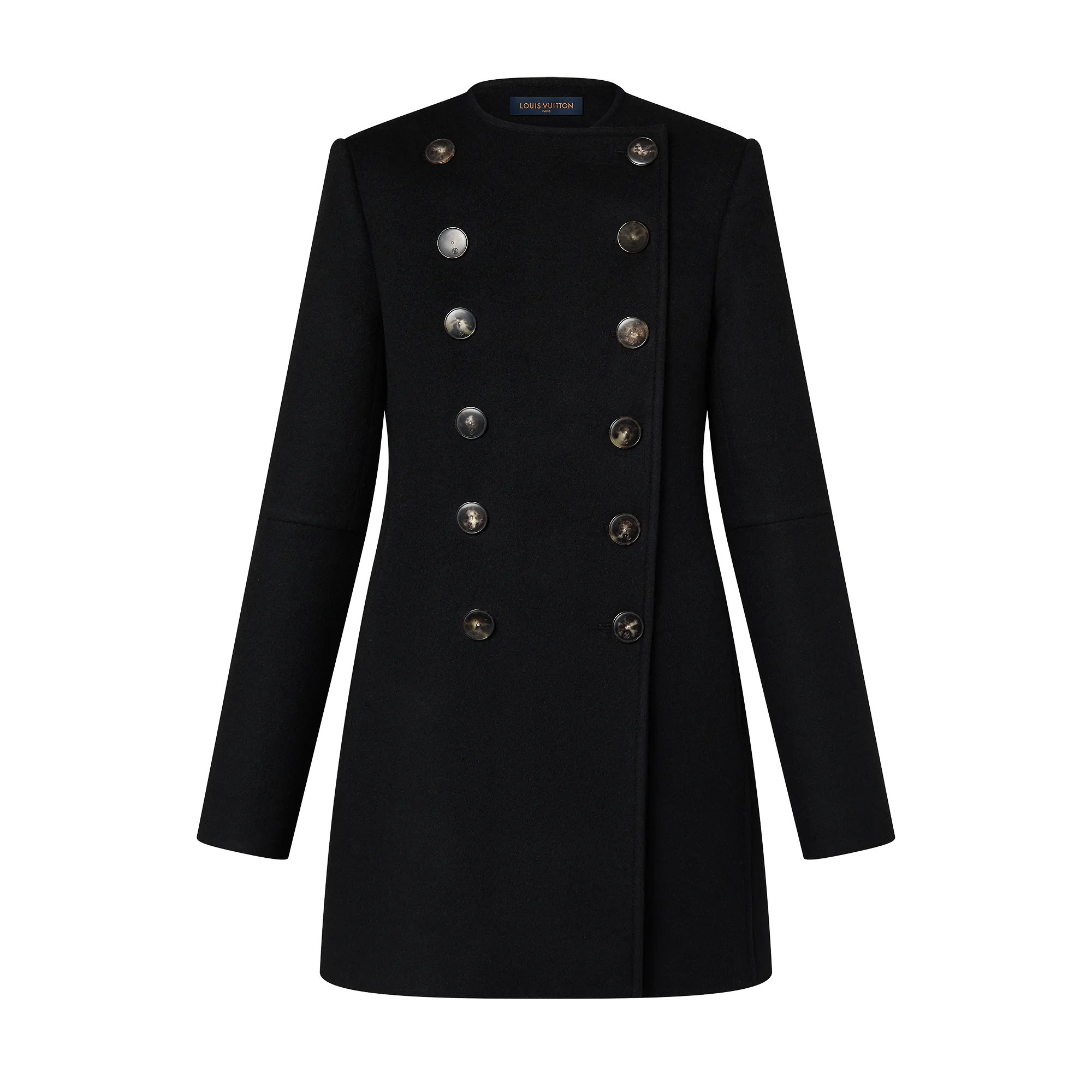 Louis Vuitton Horn Button Pleat Coat - Women - Ready-to-Wear 1AC1ZC