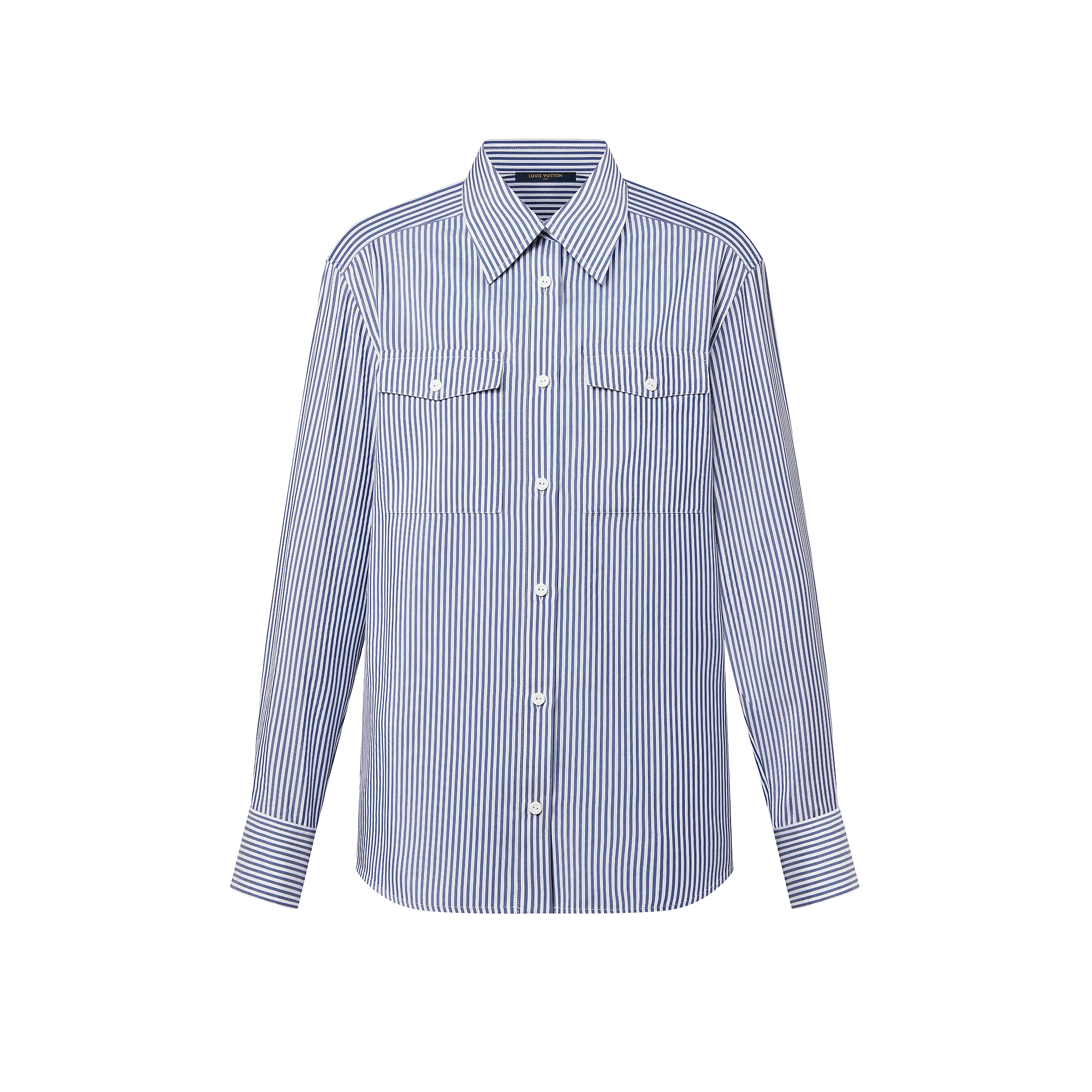 Louis Vuitton Pinstripe Silk Shirt - Women - Ready-to-Wear 1AC21K