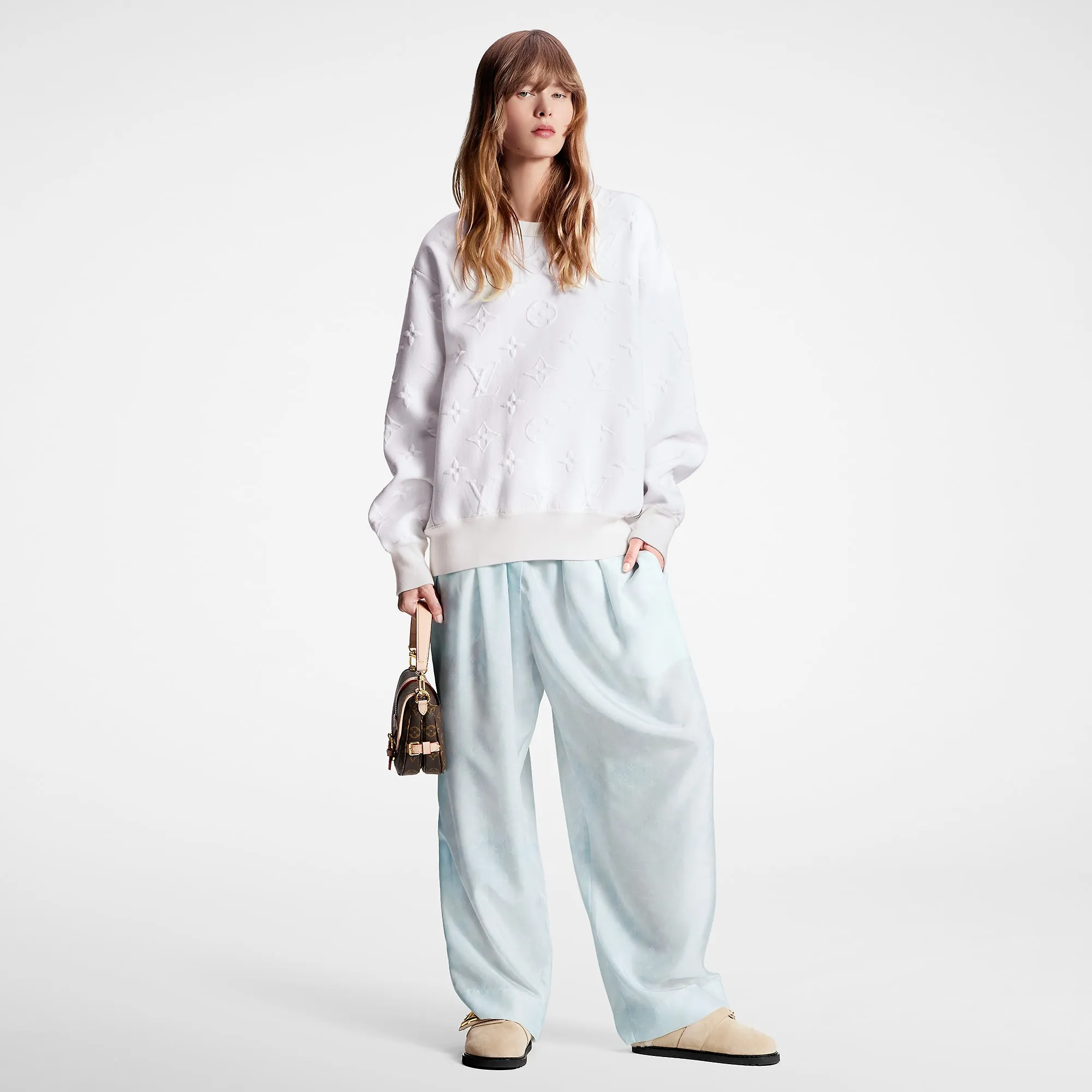 Louis Vuitton Monogram Cloud Baggy Pajama Pants - Women - Ready-to-Wear 1AC2HD